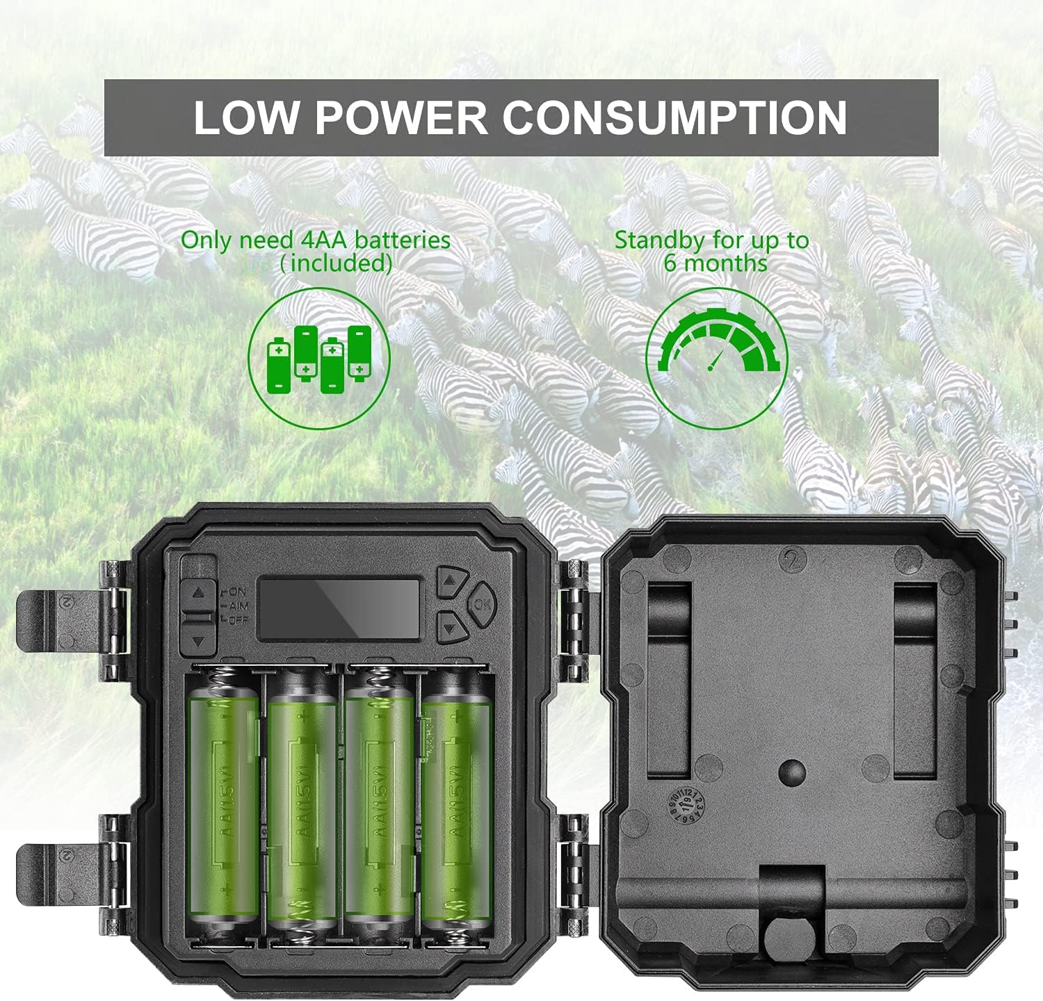 Wosports Mini Trail Camera 2 Pack, 24Mp 1080P Hd Game Camera With Sd Card And 8Aa Batteries, Fast Trigger Time Infrared Night Vi