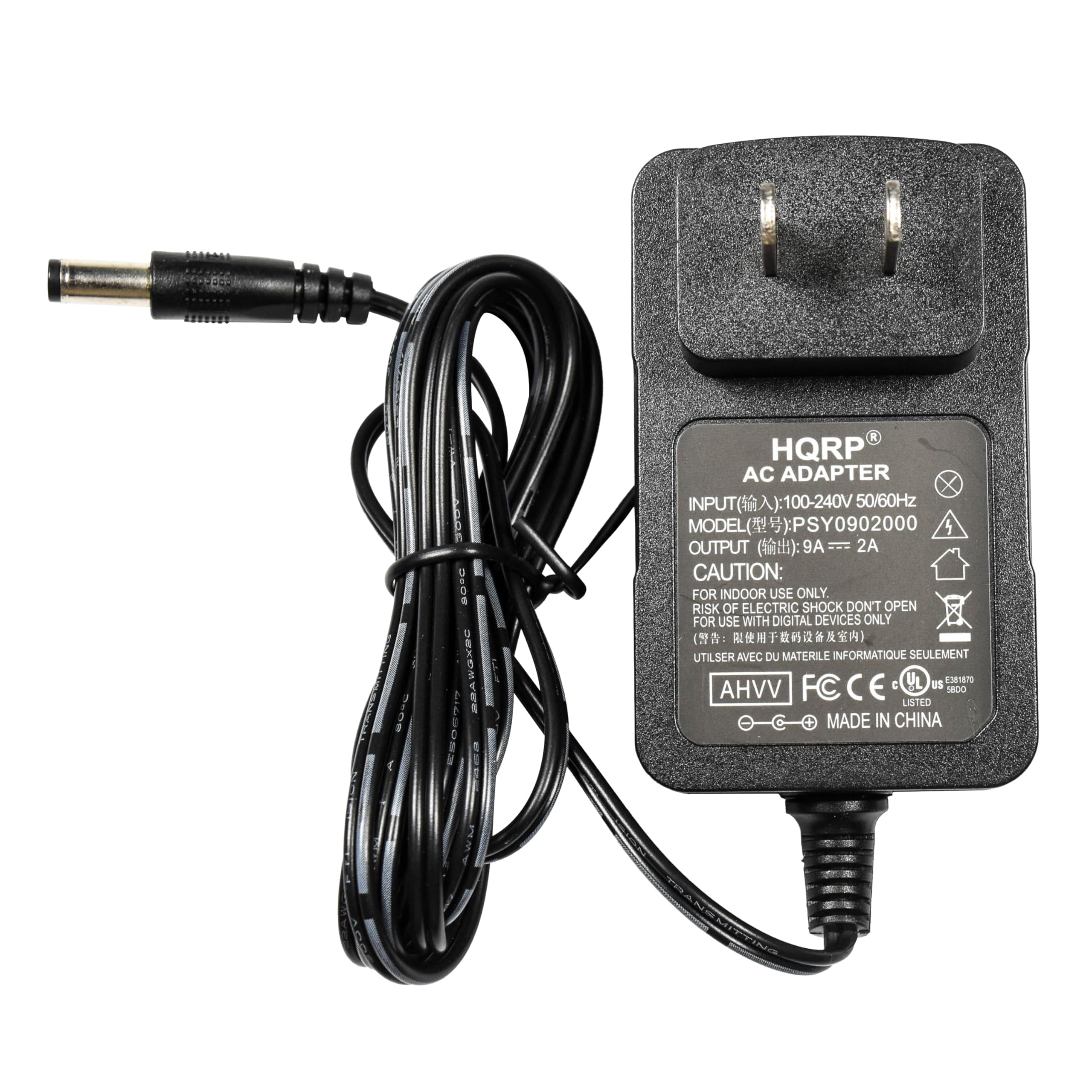 Hqrp 9V Ac Adapter Compatible With Life Fitness C1 Excercise Bike Cycle Adaptor Power Supply Cord [Ul Listed] + Euro Plug Adapter