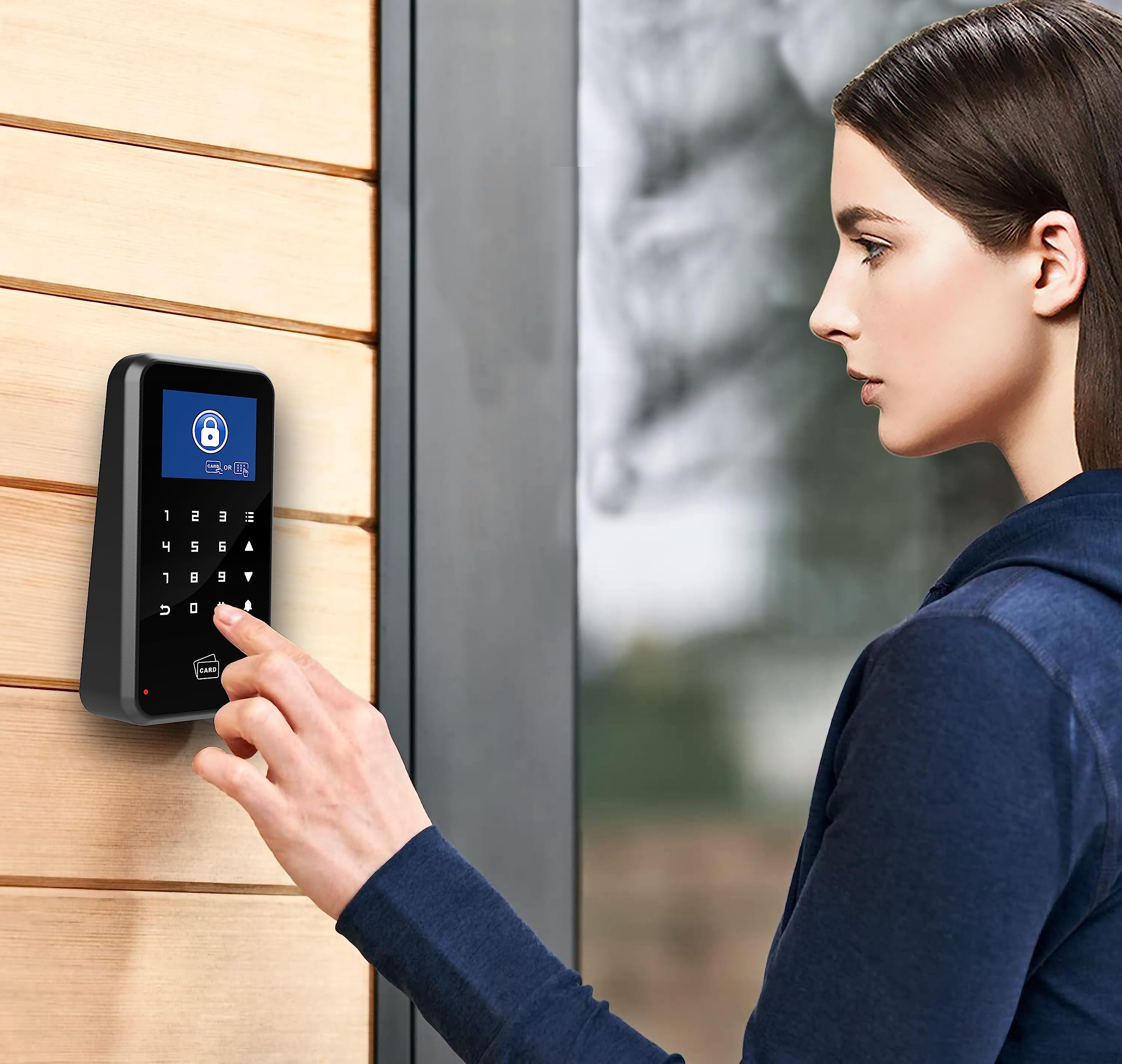 Uhppote 2.4 Inch Display Door Access Control Touch Keypad 125Khz Compatible With Wifi Tuya
