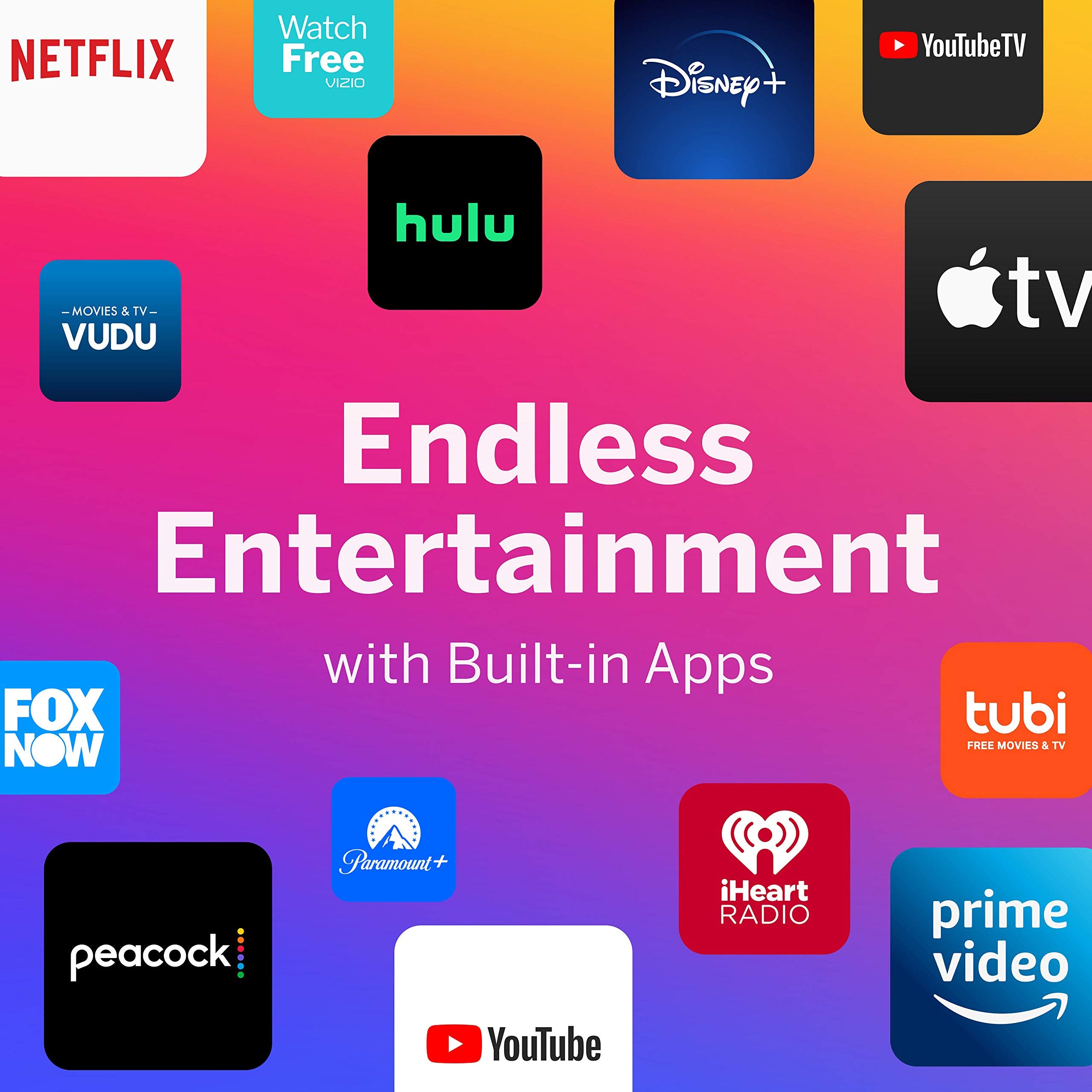 Vizio 50 Inch 4K Smart Tv, V Series Uhd Led Hdr Television With Apple Airplay And Chromecast Built In