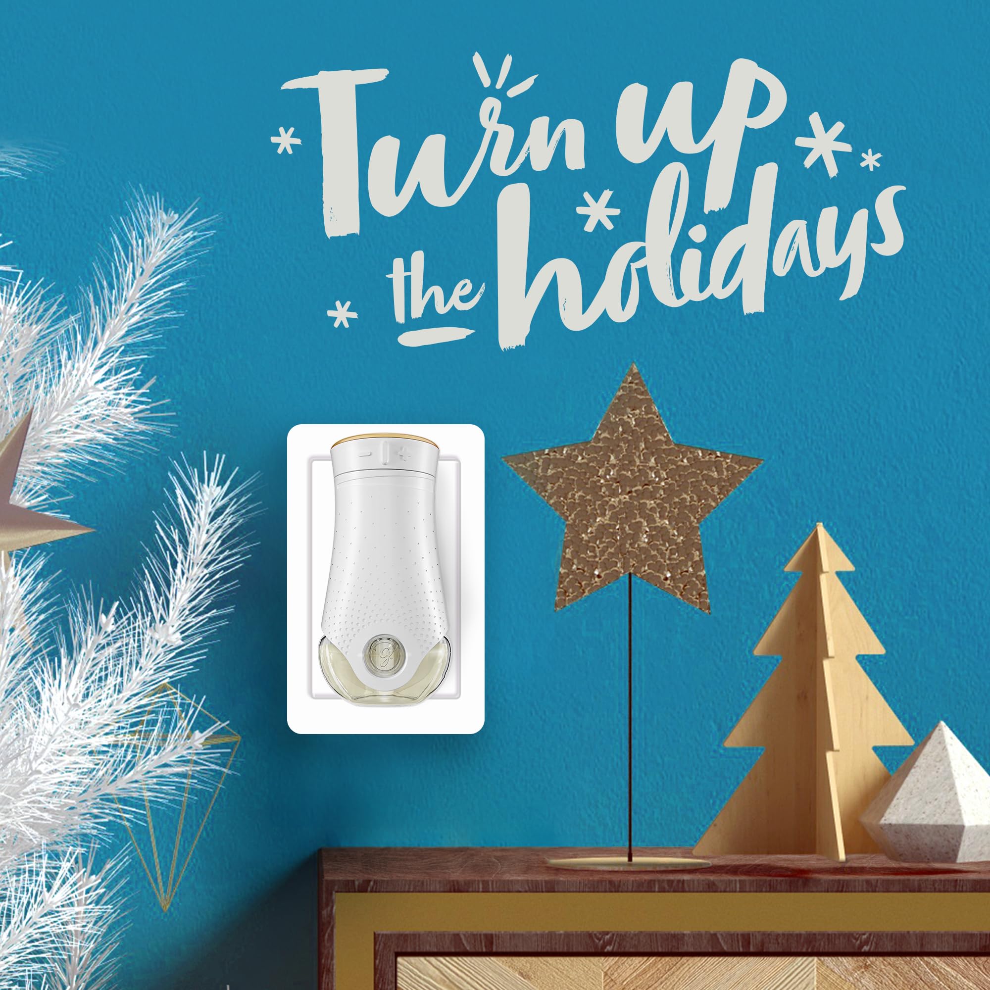 Glade Plugins Refills Air Freshener, Scented And Essential Oils For Home And Bathroom, First Frost, Limited Edition Scent, 3.35