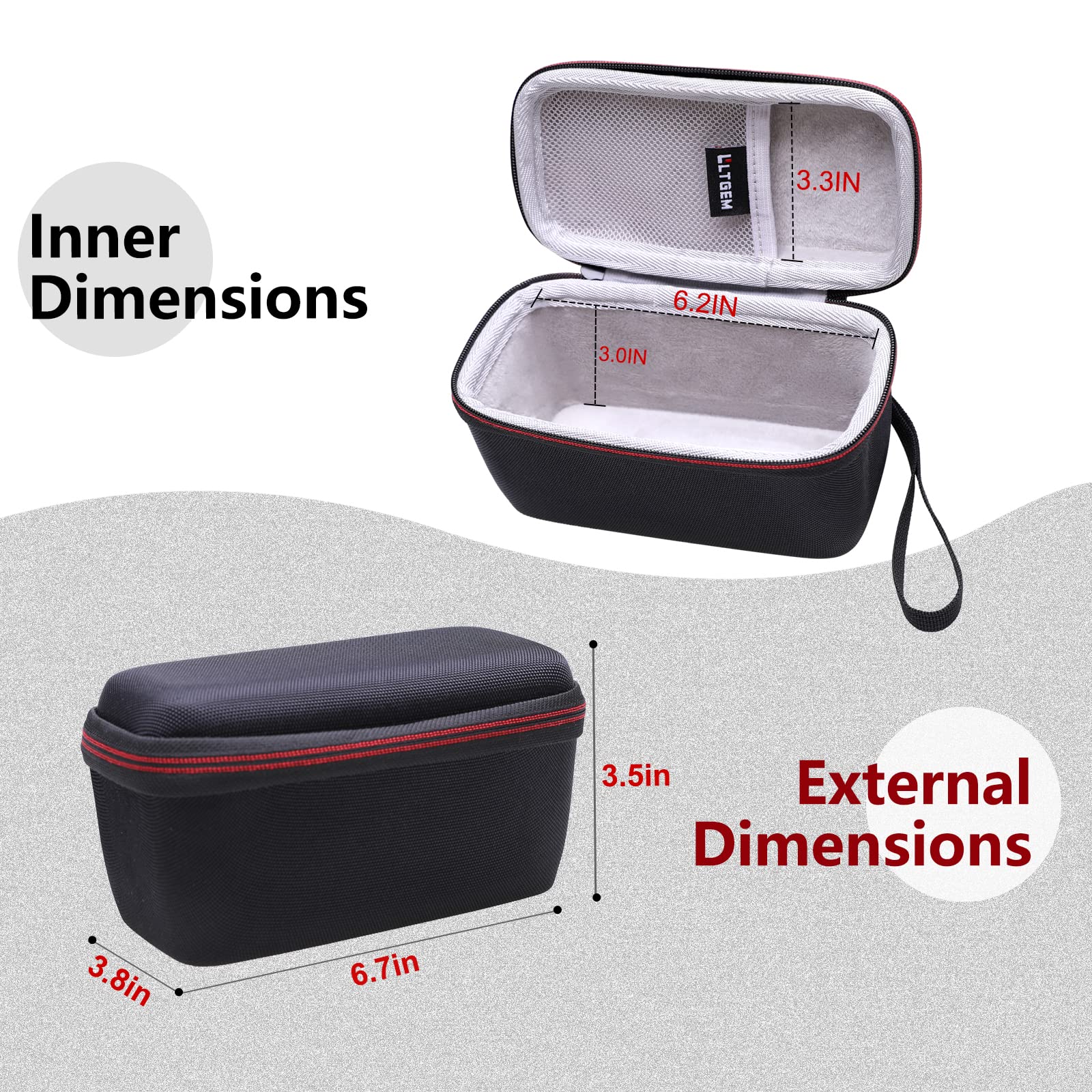 Monocular Case. Ltgem Hard Carrying Case Compatible For Vabsce/Night Digital Night Vision Monocular (6.5X3.4X3.0)   Protective C