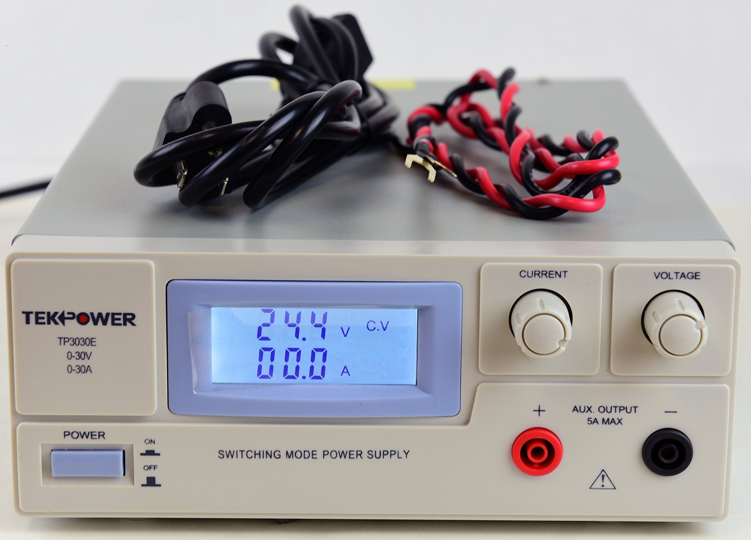 Tekpower Tp3030E Dc Adjustable Switching Power Supply 30V 30A, Digital Display With Back Light