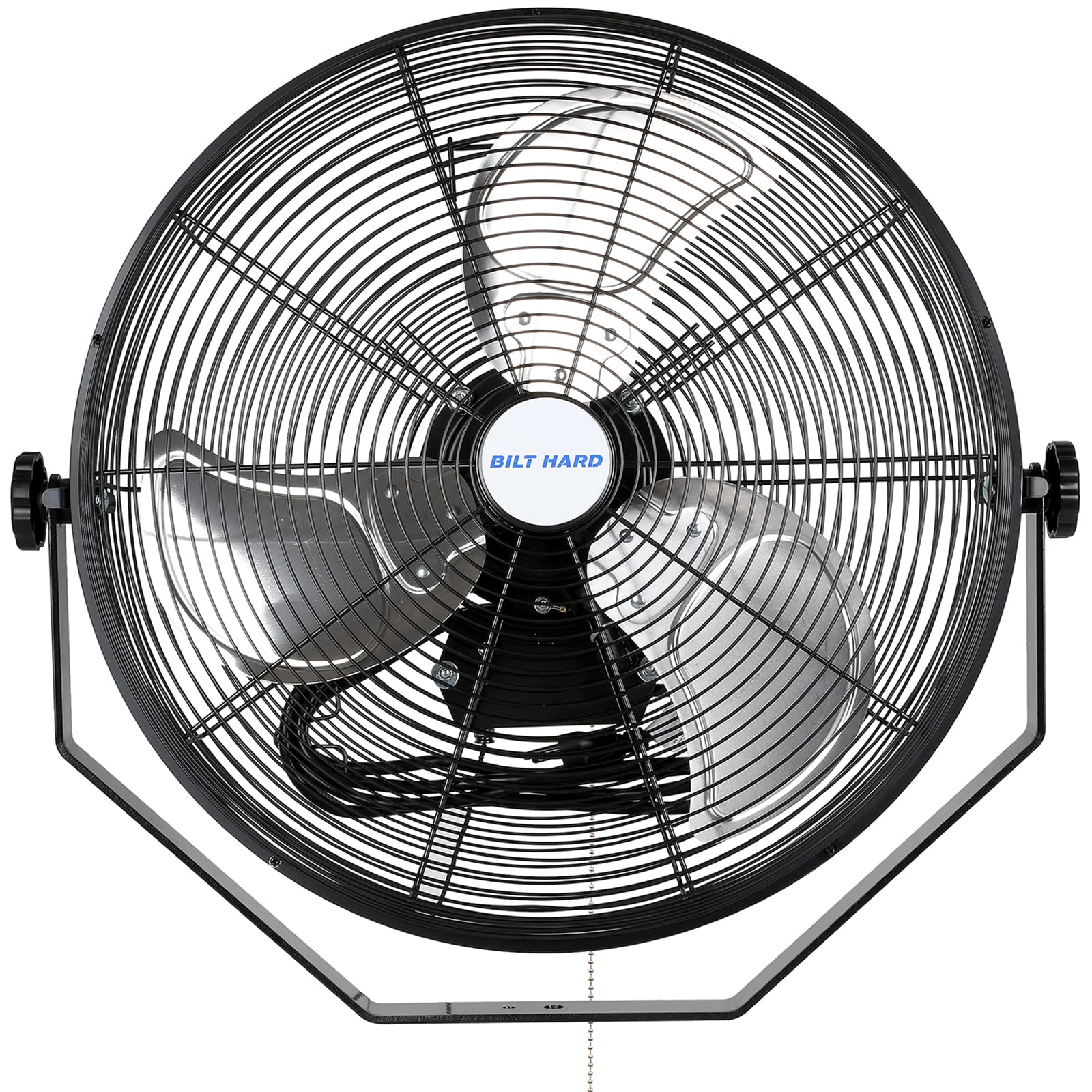 Bilt Hard 4600 Cfm 20 In. Industrial Wall Mount Fan, 3 Speeds High Velocity Wall Fan With Sealed Motor, Heavy Duty Metal Barn Fa