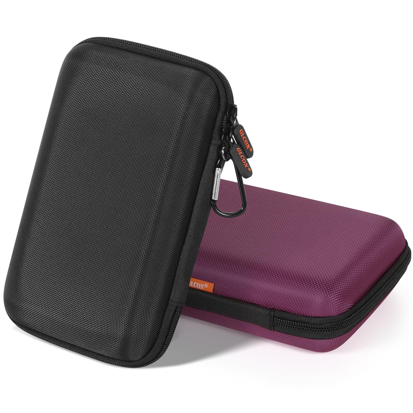 2 Colors Shockproof Hard Shell Carrying Case for GPS, External Hard Drive, Power Bank, Charger, Cable, Heart Monitor, Cell Phone