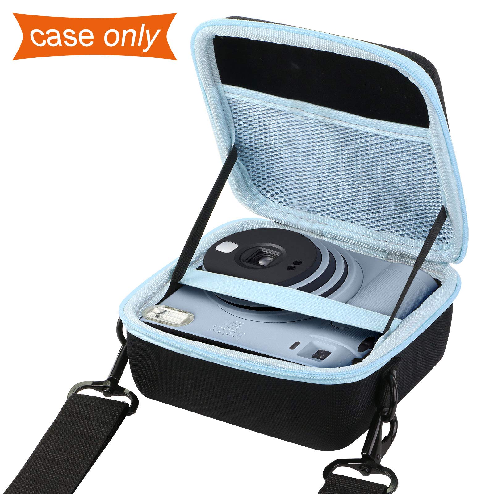 Aenllosi Hard Carrying Case Compatible With Fujifilm Instax Square Sq40/Sq1 Instant Camera,Mesh Pocket For Fujifilm Instax Squar