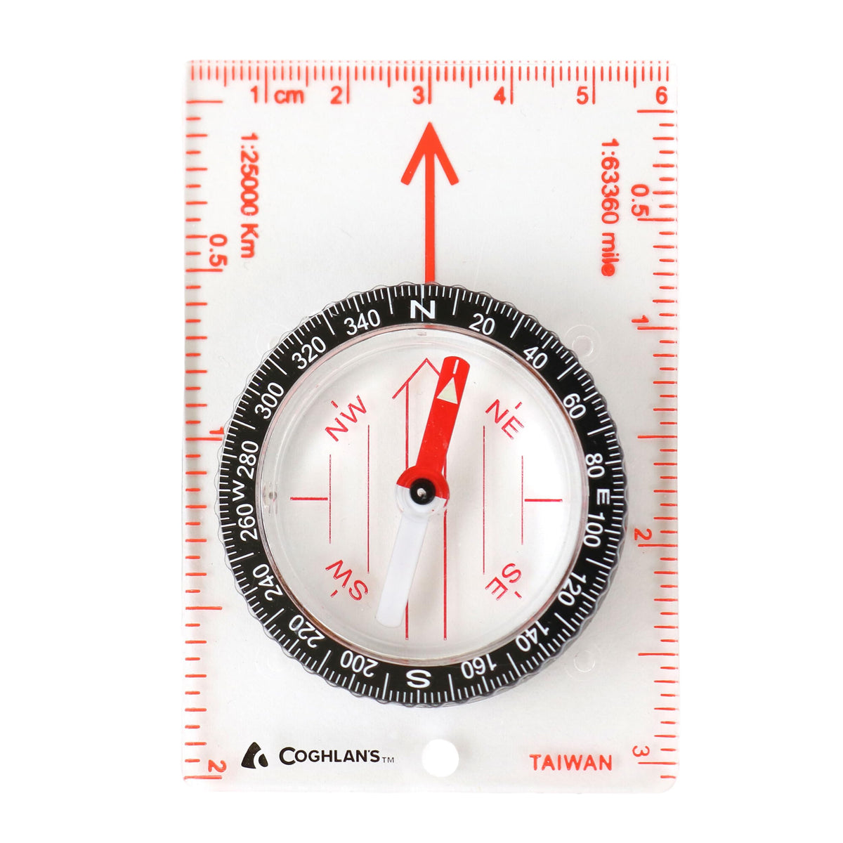 Coghlan'S Map Compass - Lightweight, Durable Navigation Tool For Hiking, Backpacking, Orienteering, Camping, And Outdoor Adventu