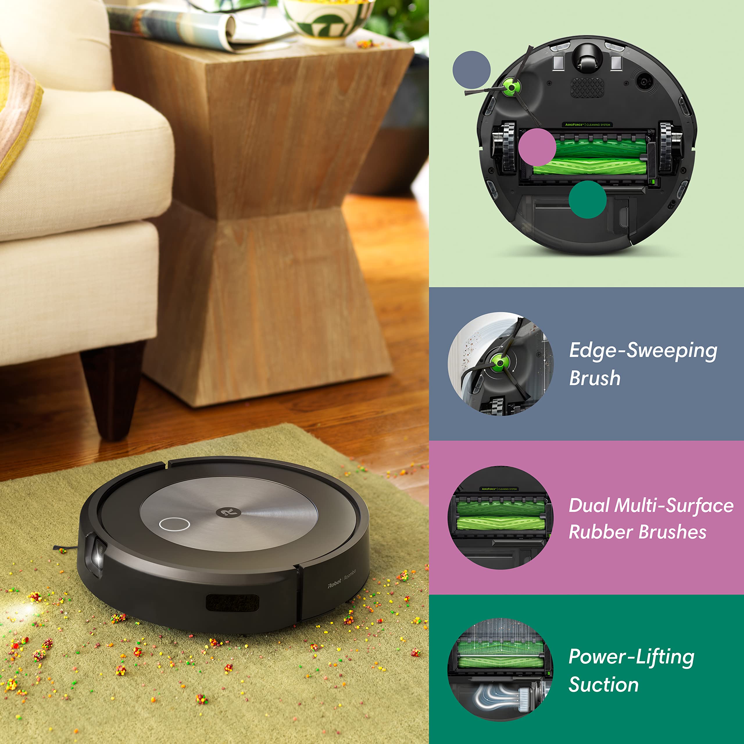 Irobot Roomba J7 (7150) Wi Fi Connected Robot Vacuum   Identifies And Avoids Obstacles Like Pet Waste & Cords, Smart Mapping, Wo