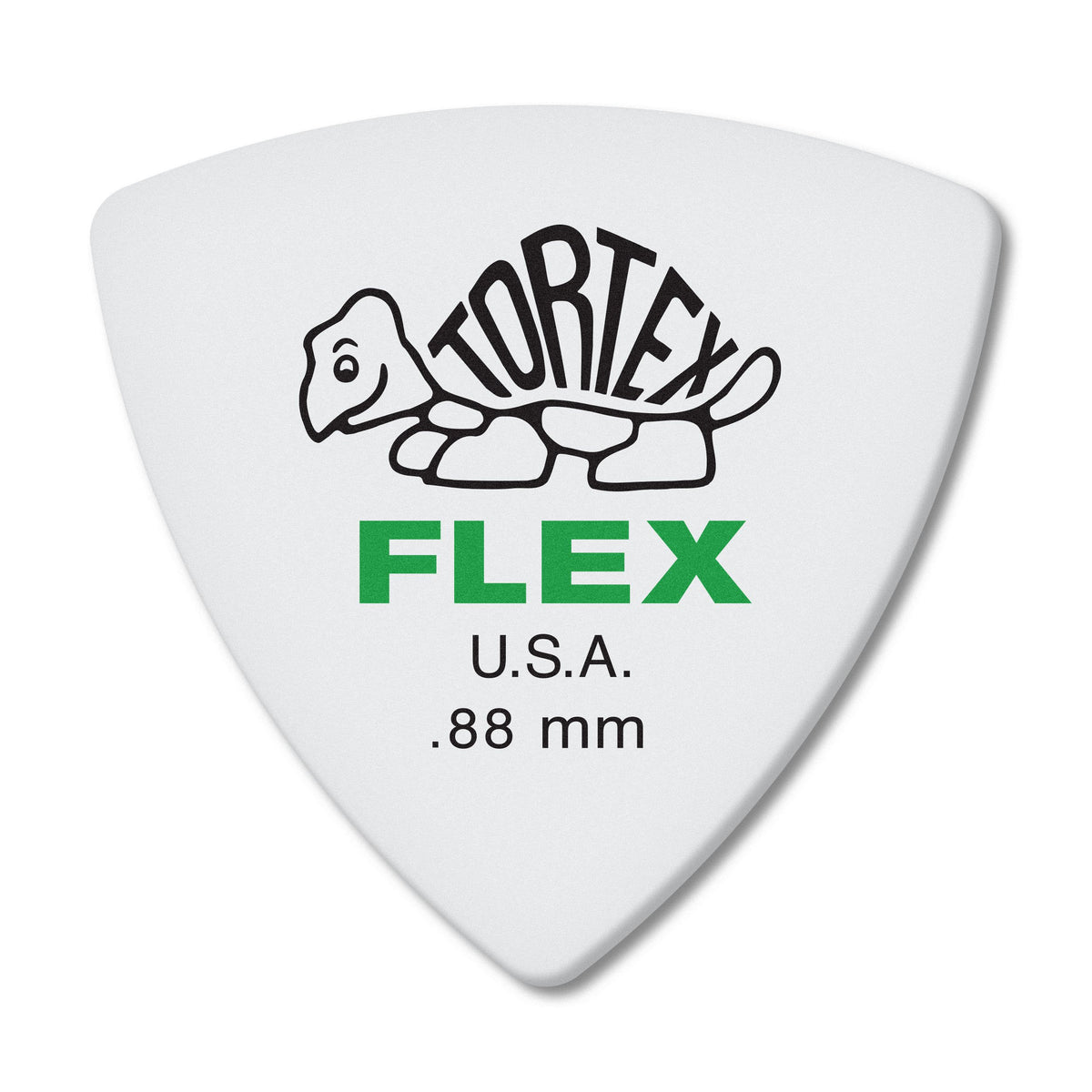 Jim Dunlop Dunlop Tortex Flex Triangle .88Mm Green Guitar Pick 6 Pack (456P.88)