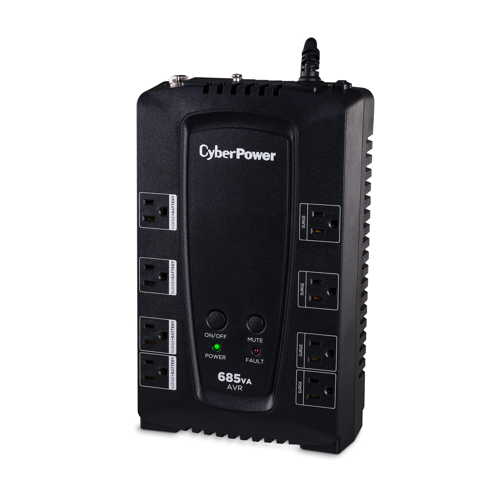 Cyberpower Cp685Avrg Avr Ups System, 685Va/390W, 8 Outlets, Compact