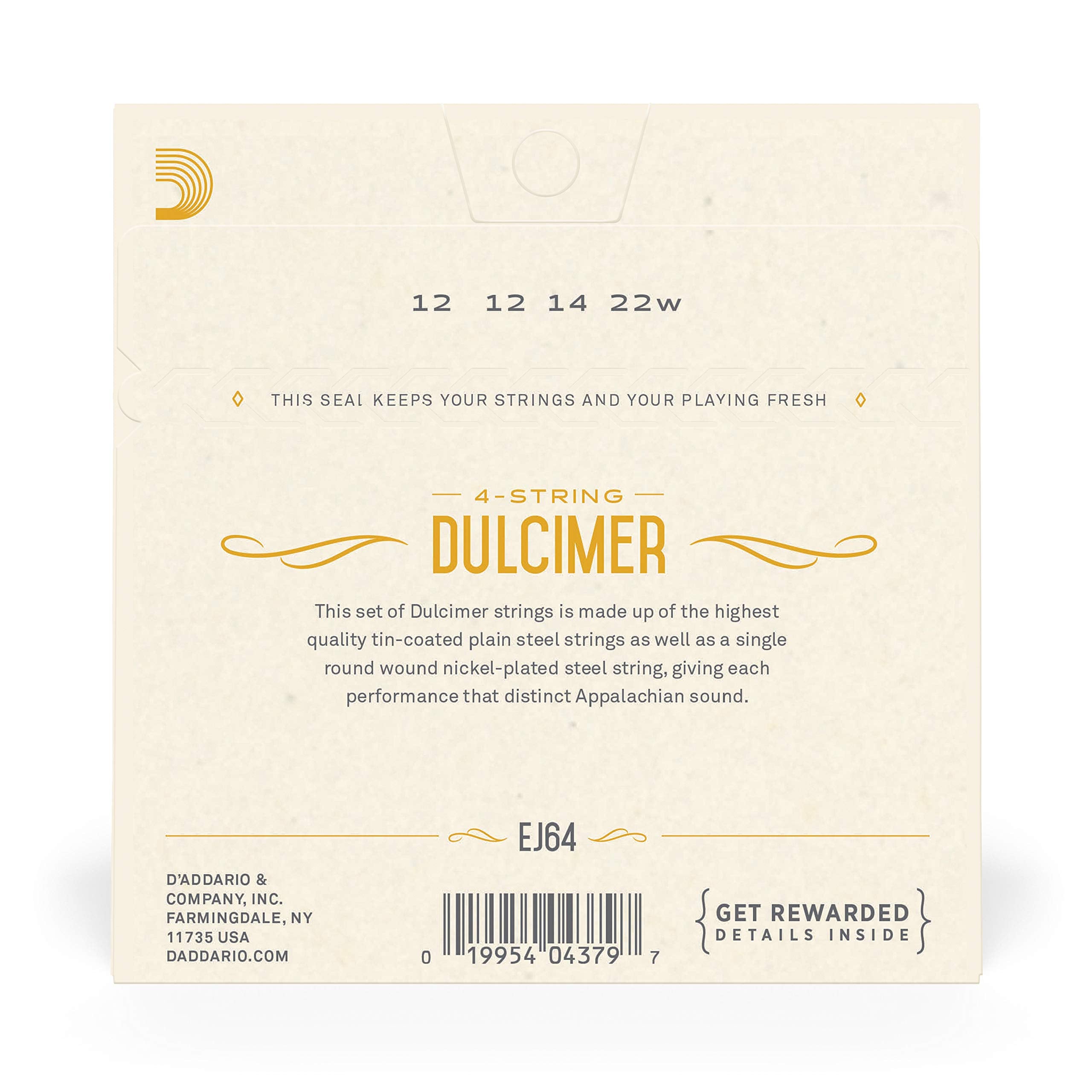 D'Addario Ej64 4 String Dulcimer Strings