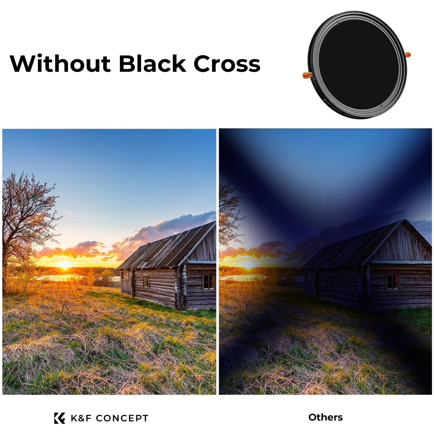 K&F Concept 82Mm Variable Fader Nd2 32 Nd Filter And Cpl Circular Polarizing Lens Filter In 1 For Camera Lens Waterproof Neutral