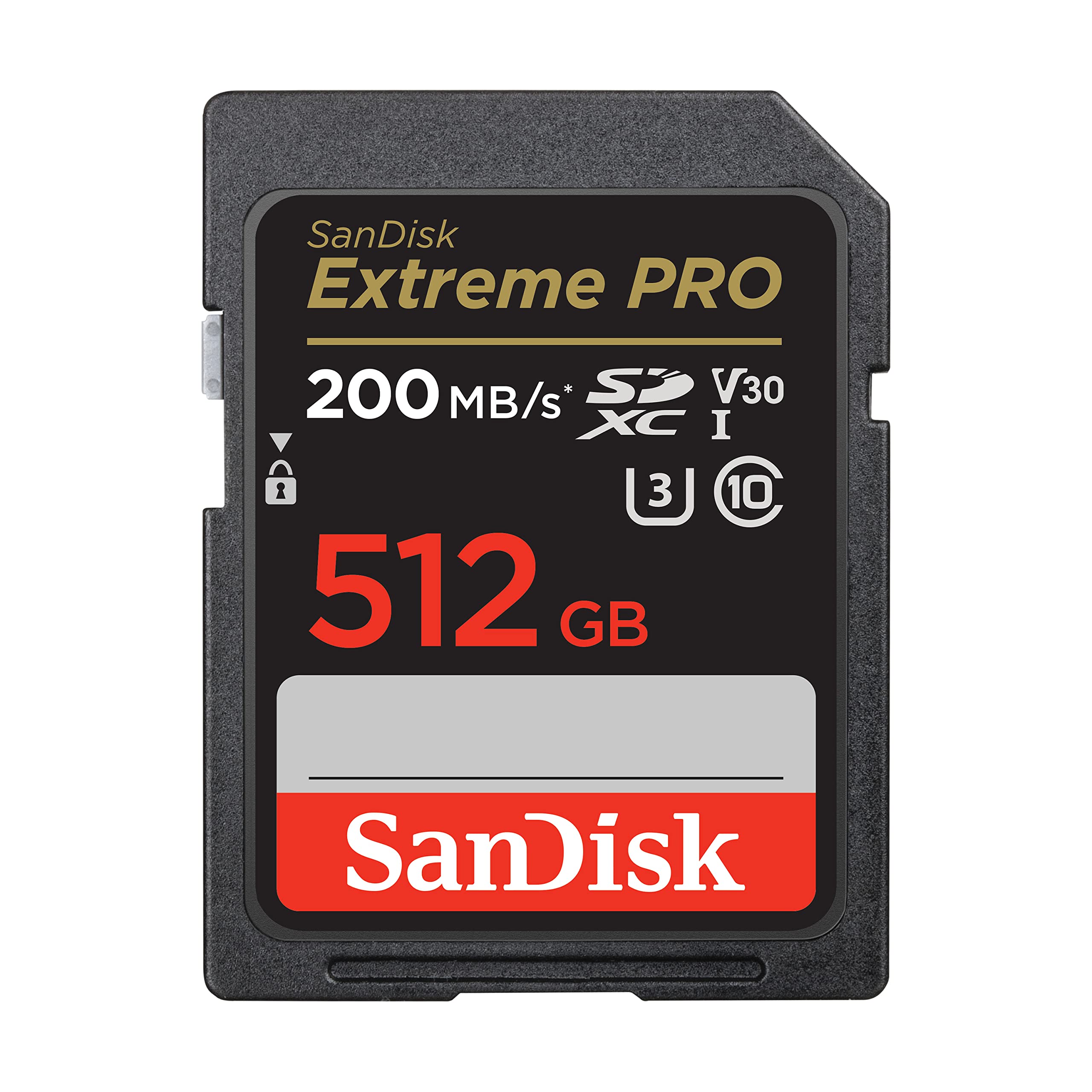 Sandisk 512Gb Extreme Pro Sdxc Uhs I Memory Card   C10, U3, V30, 4K Uhd, Sd Card   Sdsdxxd 512G Gn4In
