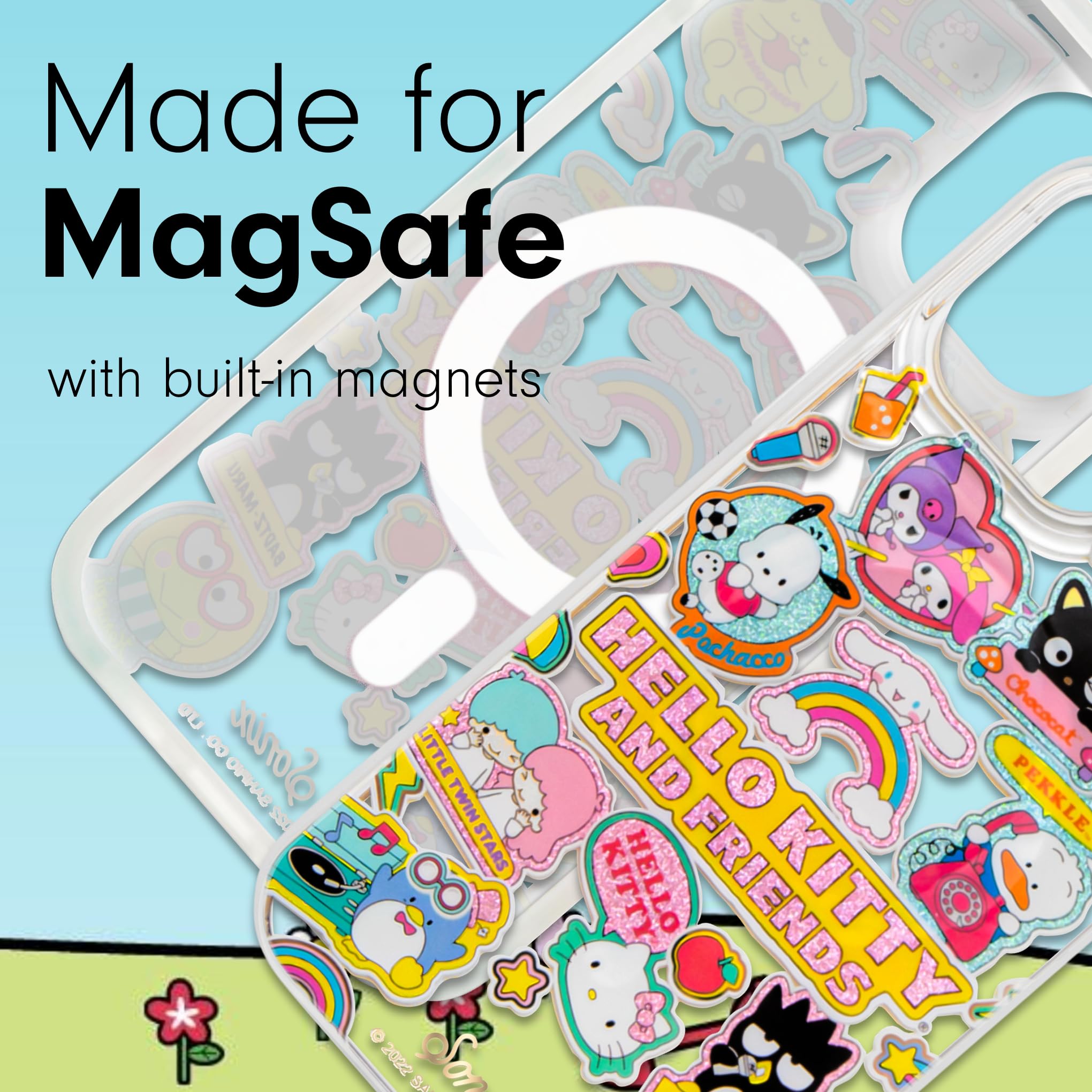 Sonix X Sanrio Case For Iphone 15, 14, 13 | Compatible With Magsafe | 10Ft Drop Tested | Hello Kitty And Friends Stickers