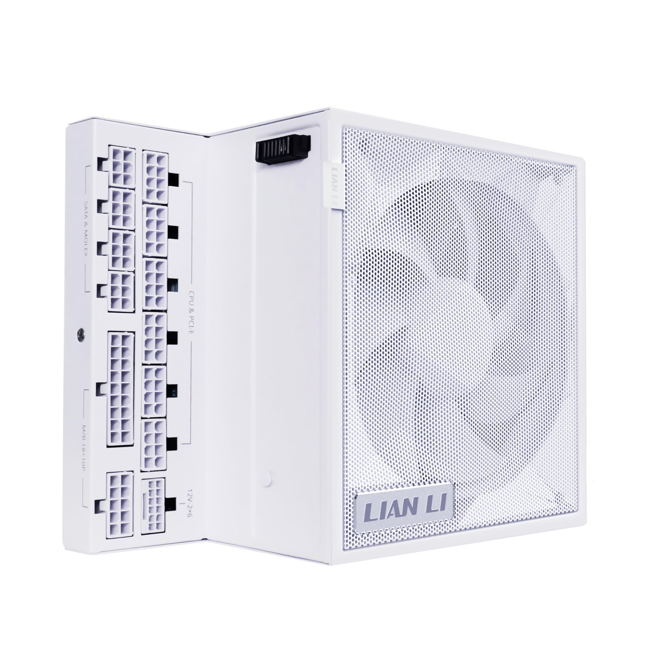 Lian Li EDGE850W Fully Modular Low-Noise ATX Power Supply - ATX 3.1 & PCIE 5.1 Compliant - Cybenetics Gold Efficiency - 12V-2x6