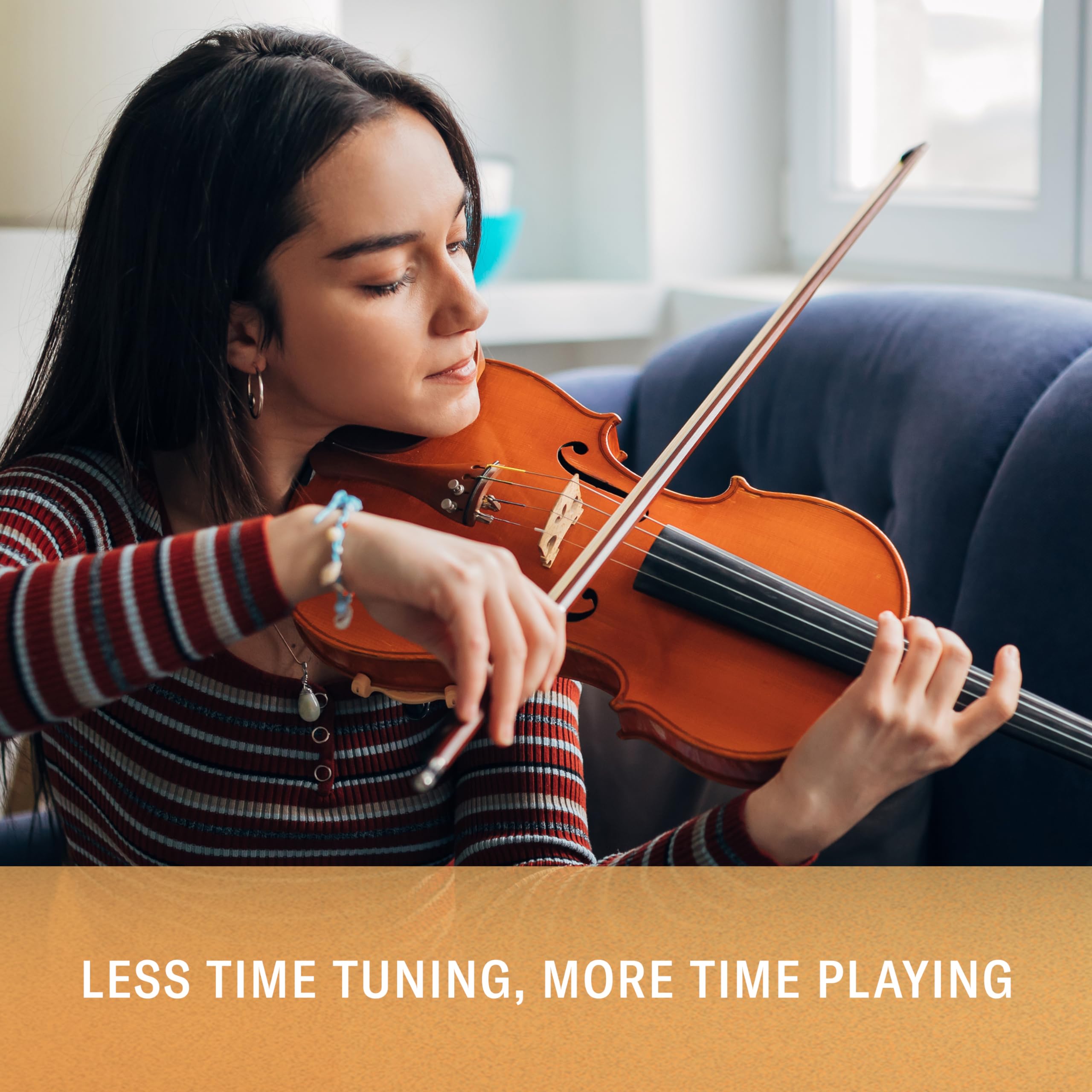 Daddario Ascente Violin Strings - Violin Strings With Ball Ends, Synthetic Core - A314 1/2M - G String - 1/2 Scale - Medium Ten