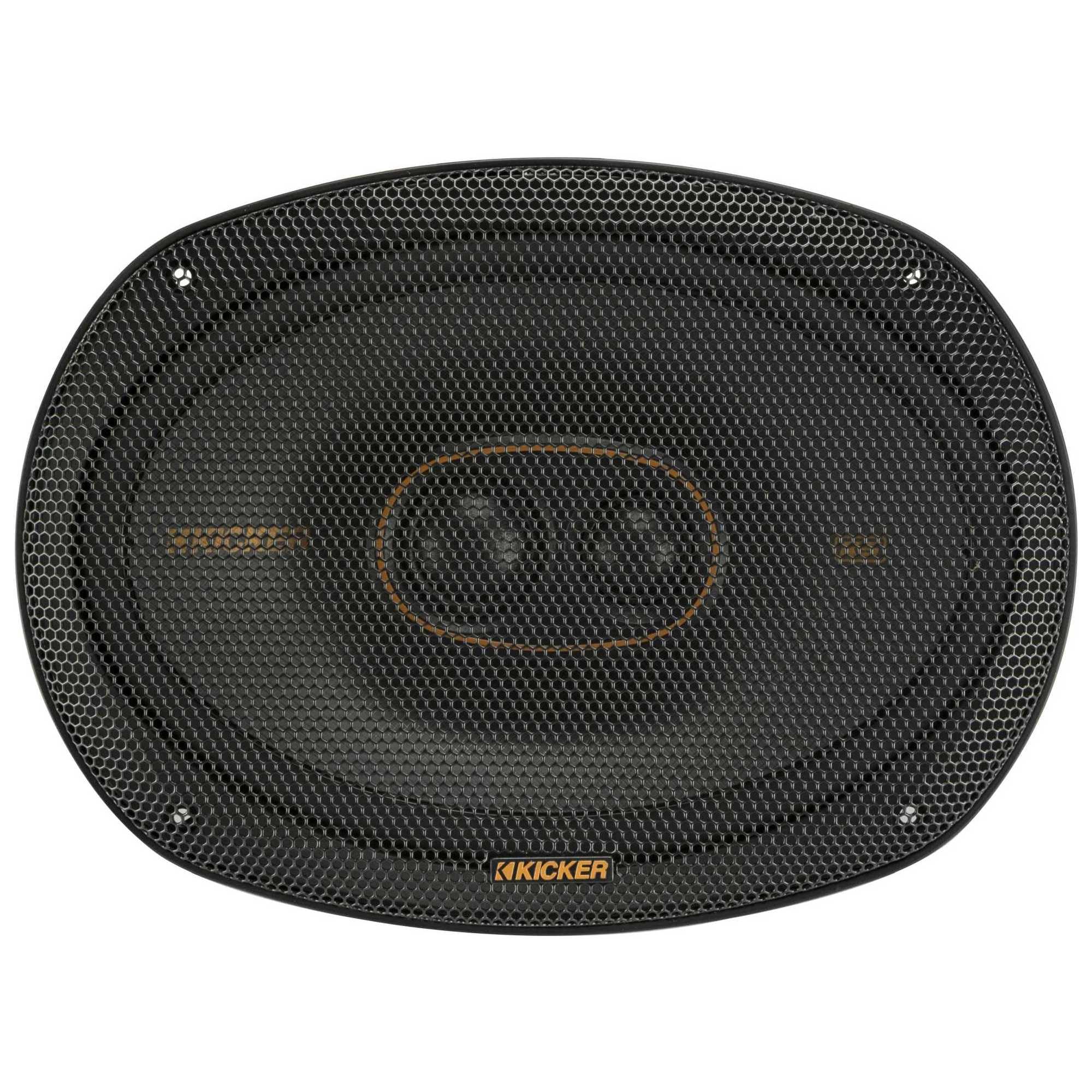Kicker 51Ksc69304 Coaxial Speaker System, 3 Way Design, One (1) Pair, 6'' X 9'' (160Mm X 230Mm) Polypropylene Woofer/Mid, 1'' (2