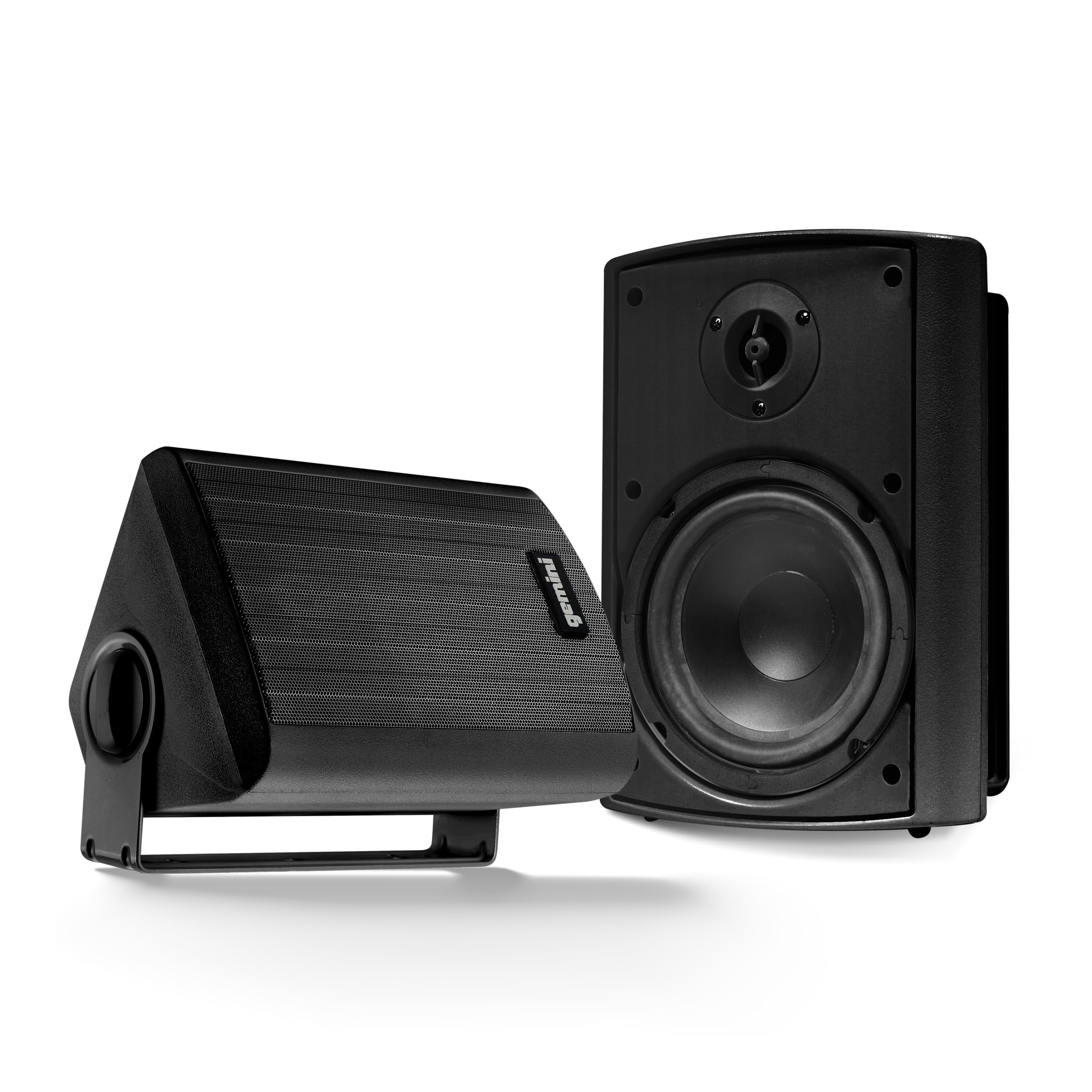 Gemini 5.25 Outdoor Wall-Mount Speakers, Pair, Black (GHSI-W525BT-PR-BLK)