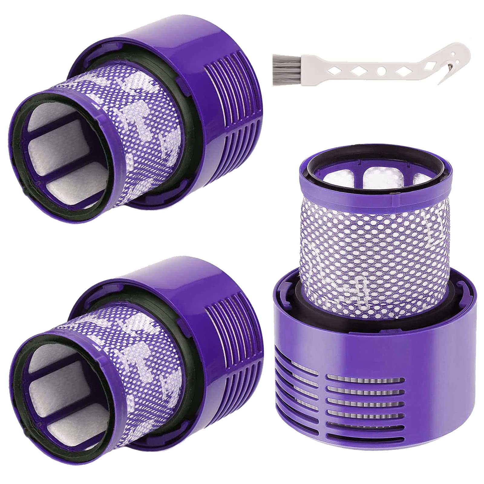 3 Pack V10 Filters Replacement Parts Compatible With Dyson V10 Cyclone Series, Cyclone V10 Absolute, Cyclone V10 Animal, V10 Tot