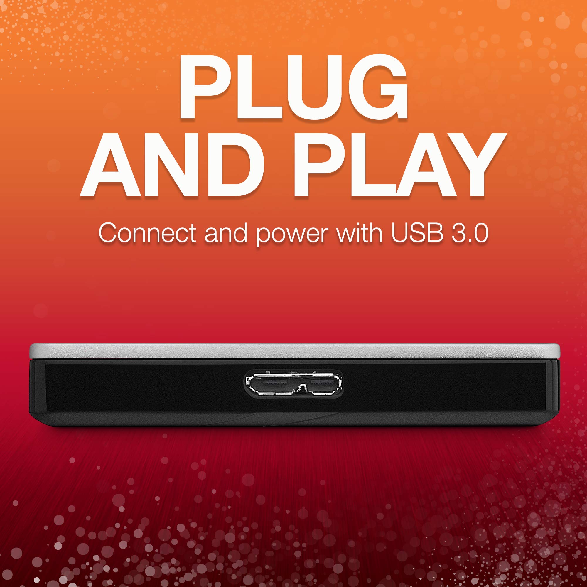 Seagate Backup Plus Slim 1TB External Hard Drive Portable HDD � Silver USB 3.0 for PC Laptop and Mac, 2 Months Adobe CC Photography (STDR1000101)