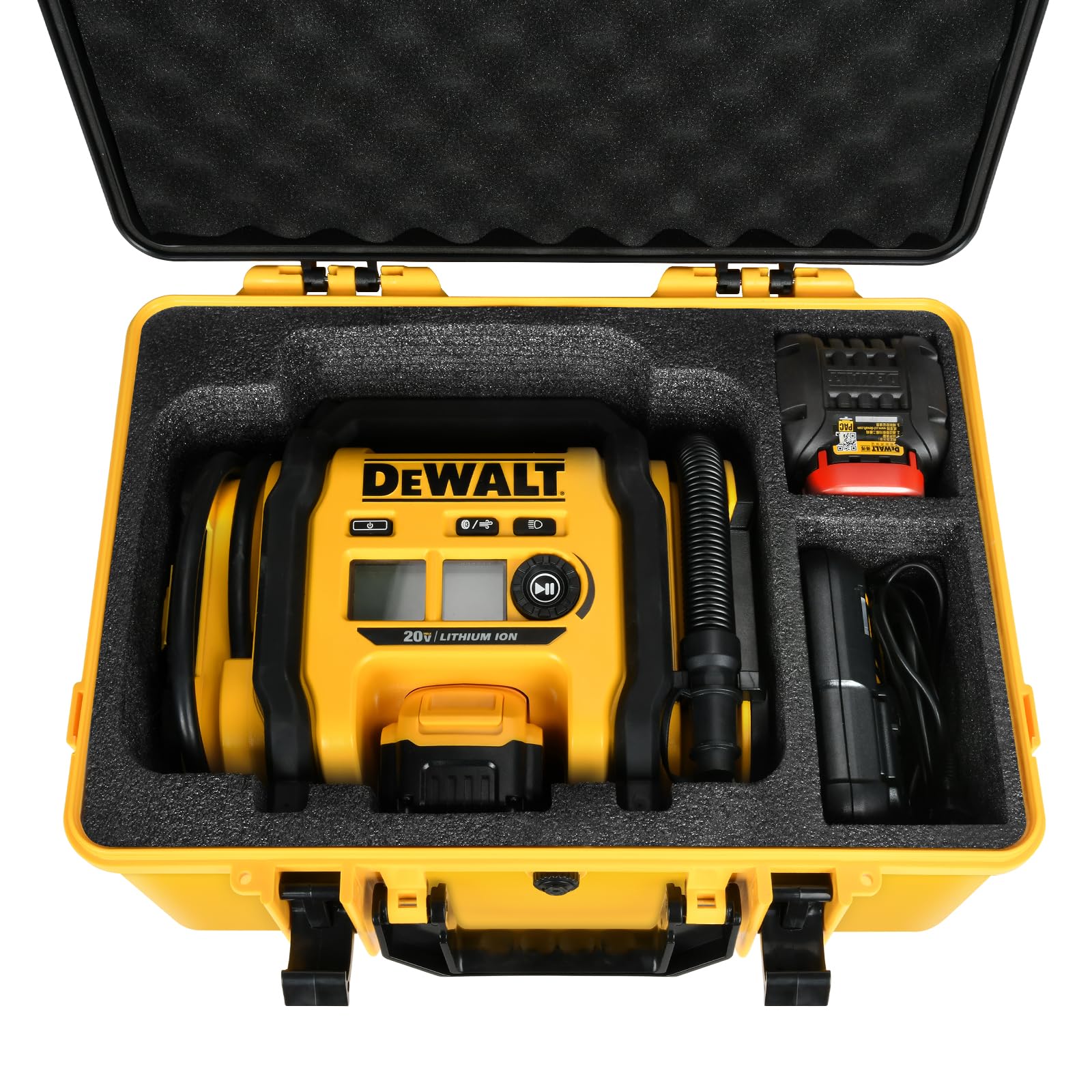 Case for Dewalt Air Compressore DCC020IB: Portable Tought Tool Bag for Dewalt 20V Pump Cordless Tire Inflator, Waterproof Storag