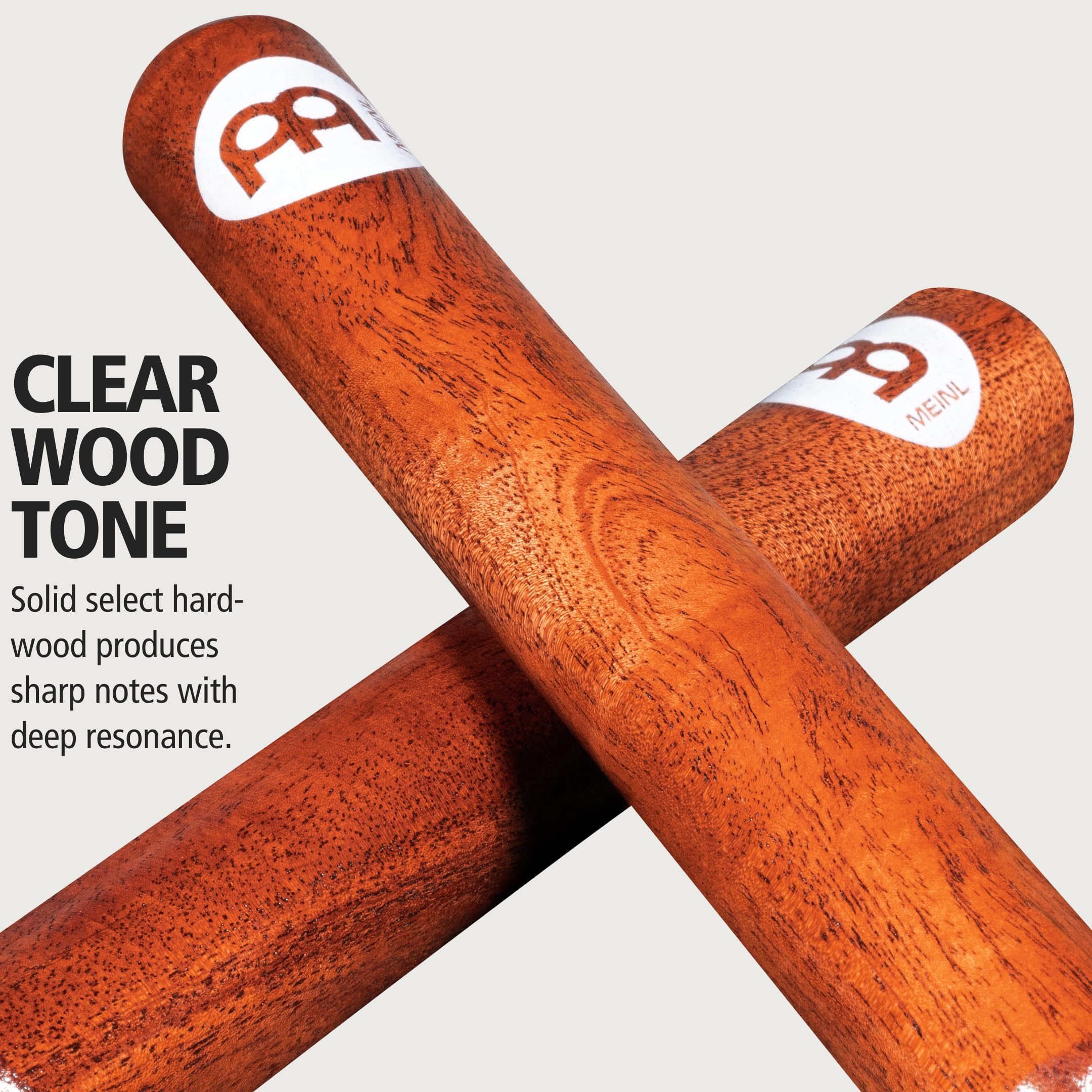 Meinl Percussion Select Hardwood Claves Musical Instrument Sticks   Not Made In China   For Live, Studio And Classrooms, 2 Year