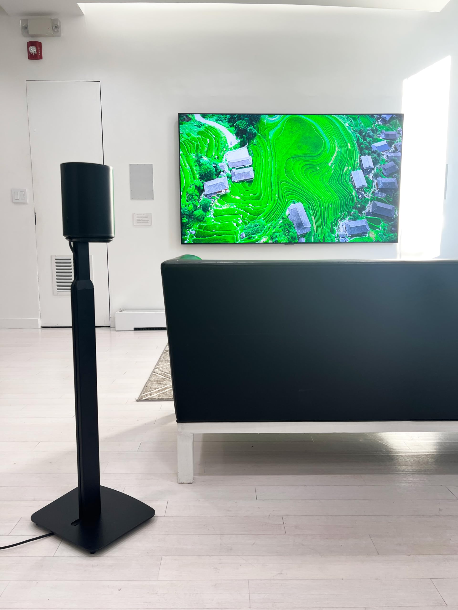 Ynvision.Design Adjustable Floor Stand Compatible With Sonos Era 100 And Era 300   Black   2 Pack | (Pair) | Package Includes Mo