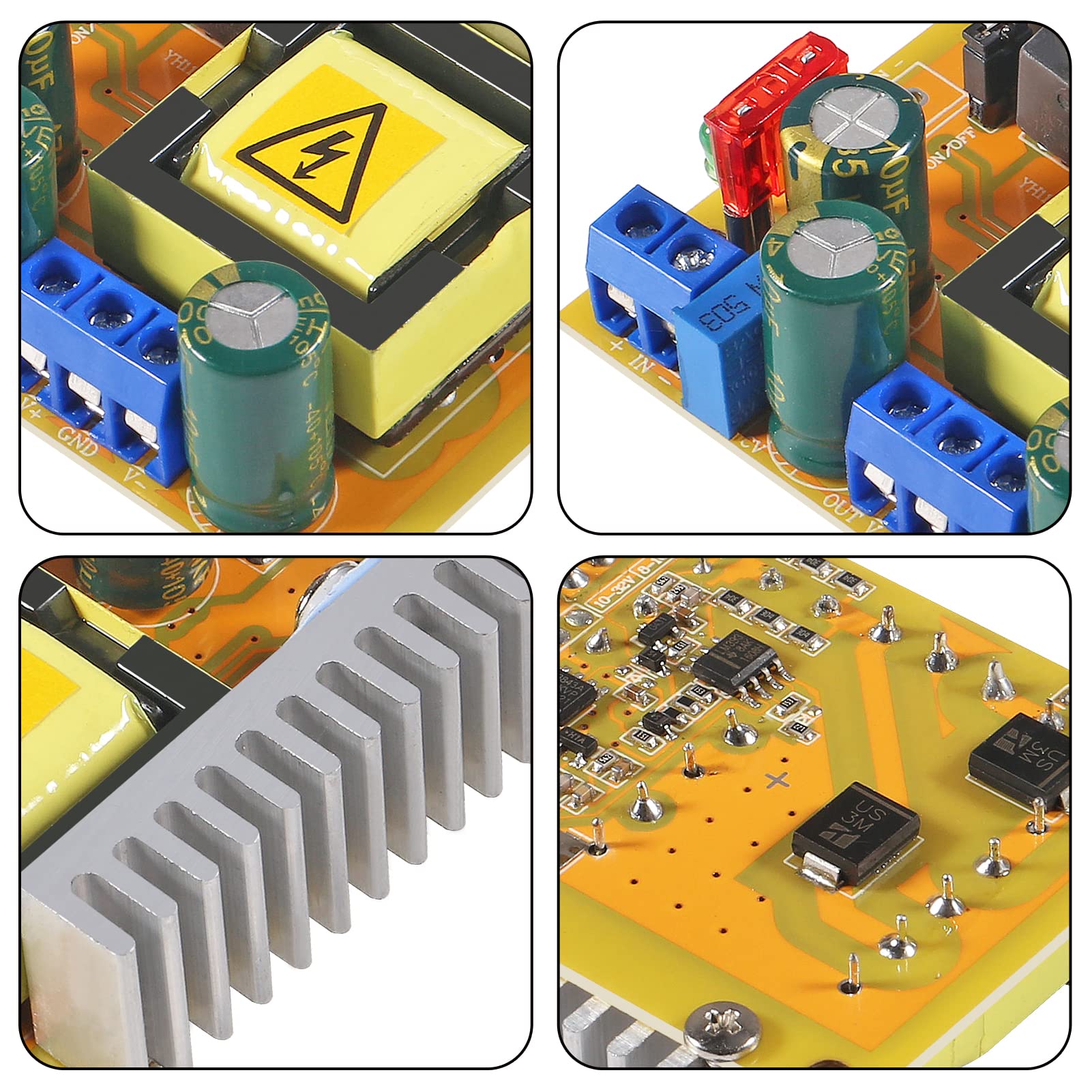 Aobao 3Pcs Dc Dc High Voltage Boost Converter 8V 32V To 45V 390V Zvs Step Up Booster Module Capacitor Charging Power Supply Modu