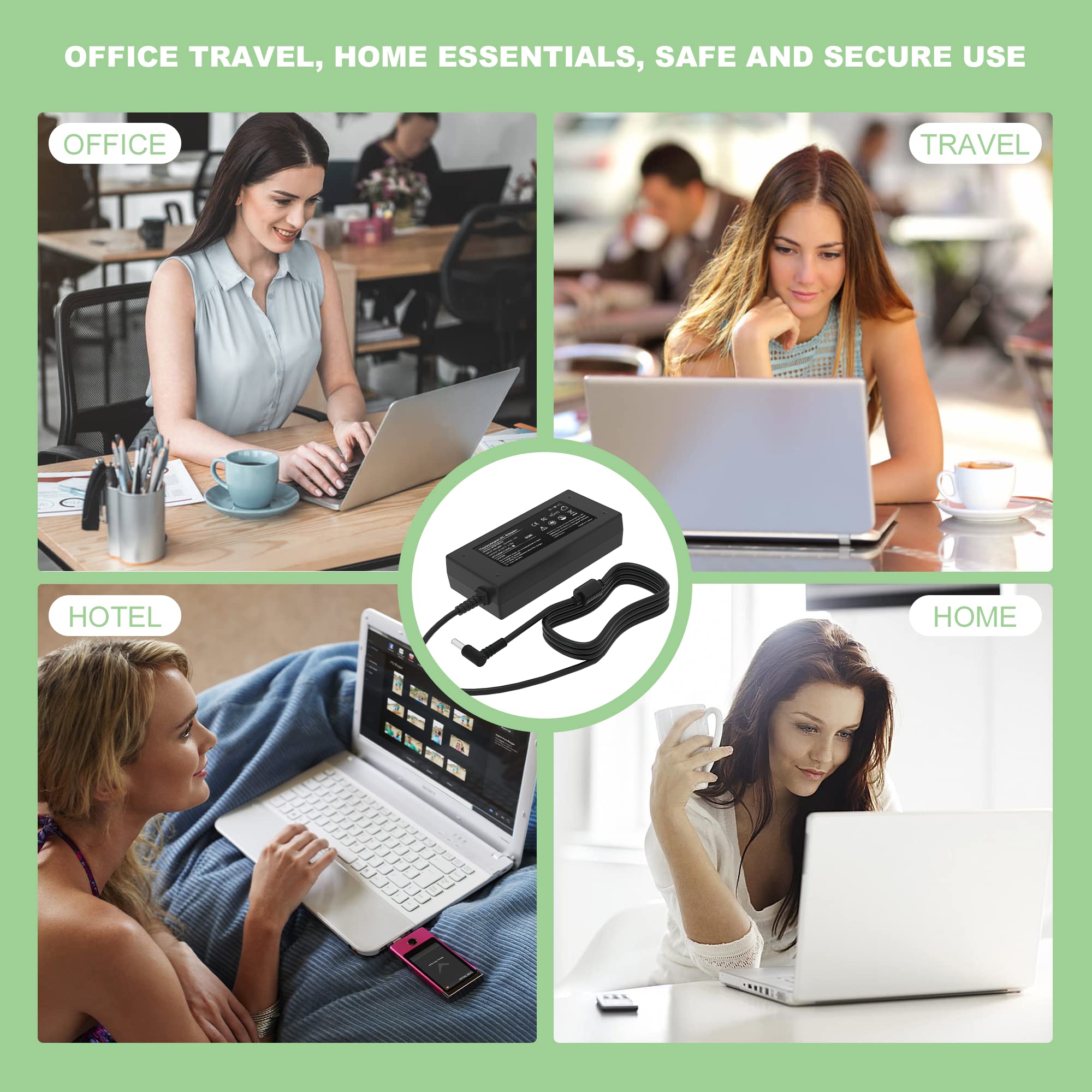 65W Laptop Charger For Hp Pavilion X360 14 15 17, Envy X360 13 15 17, Elitebook 840 G5, 15 F111Dx 15 F211Wm 15 F233Wm 15 F278Nr