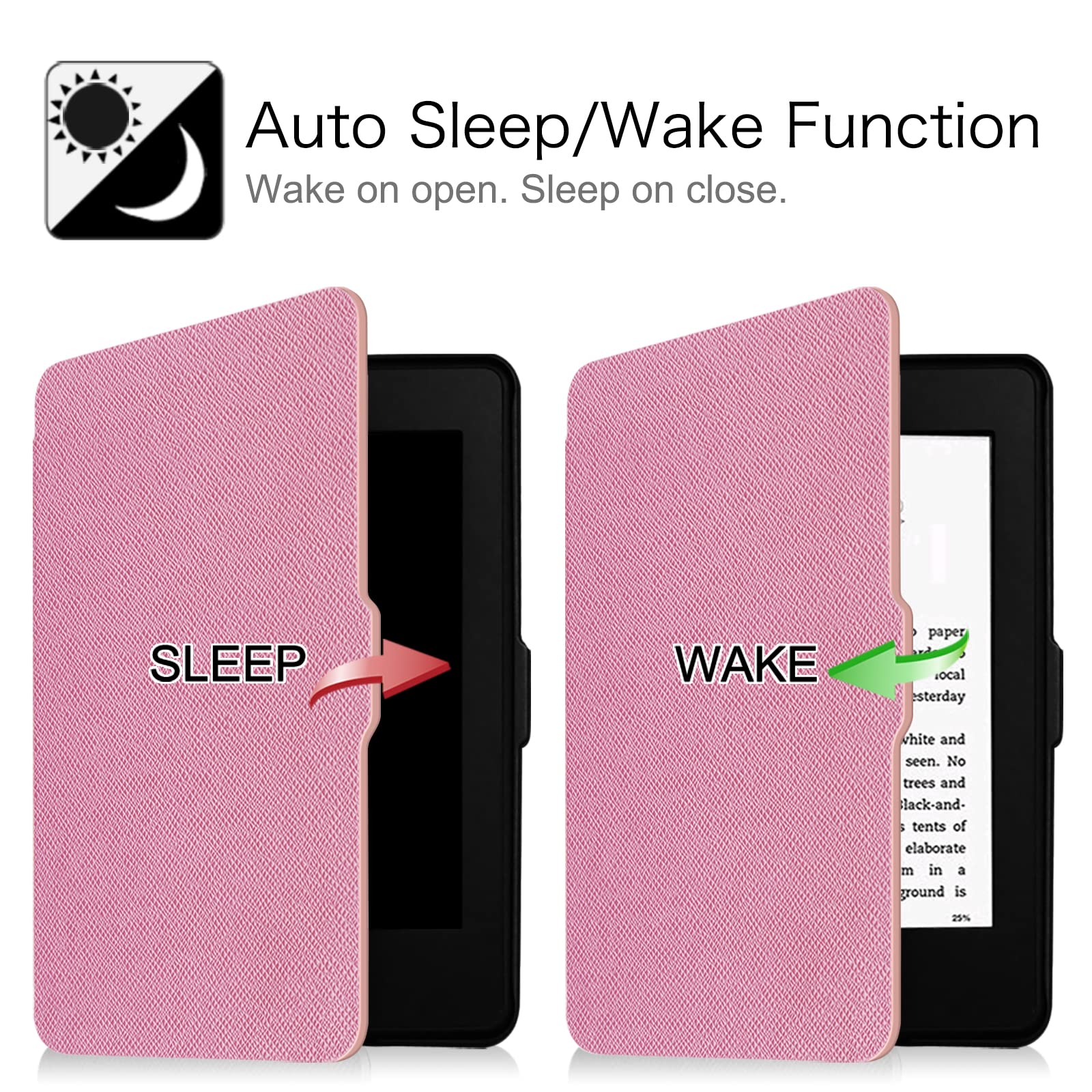 Fintie Slimshell Case For 6 Kindle Paperwhite 2012-2017 (Model No. Ey21 & Dp75Sdi) - Lightweight Protective Cover With Auto Slee