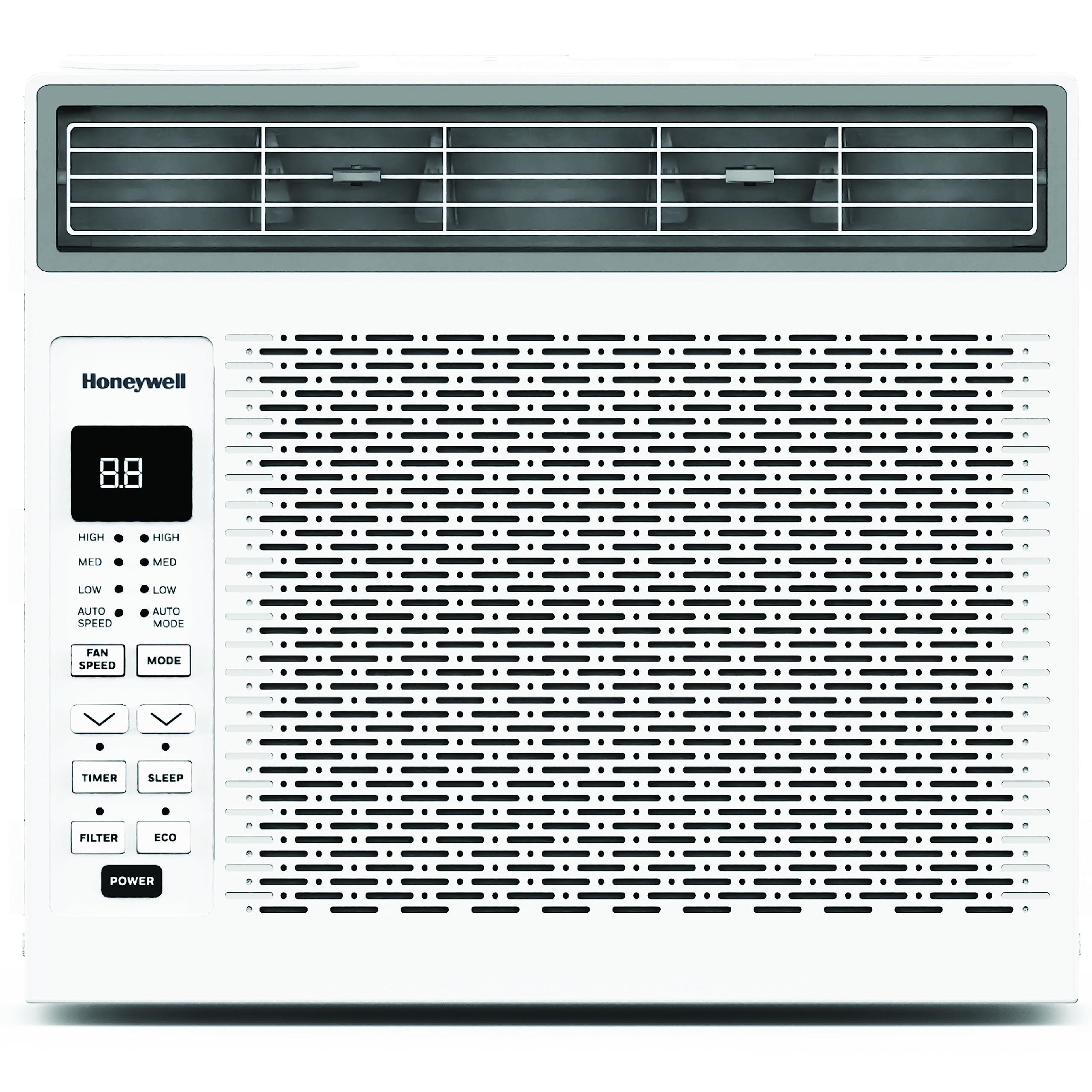 Honeywell 6,000 Btu Digital Window Air Conditioner, Remote, 4 Modes, Eco, 250 Sq Ft Coverage