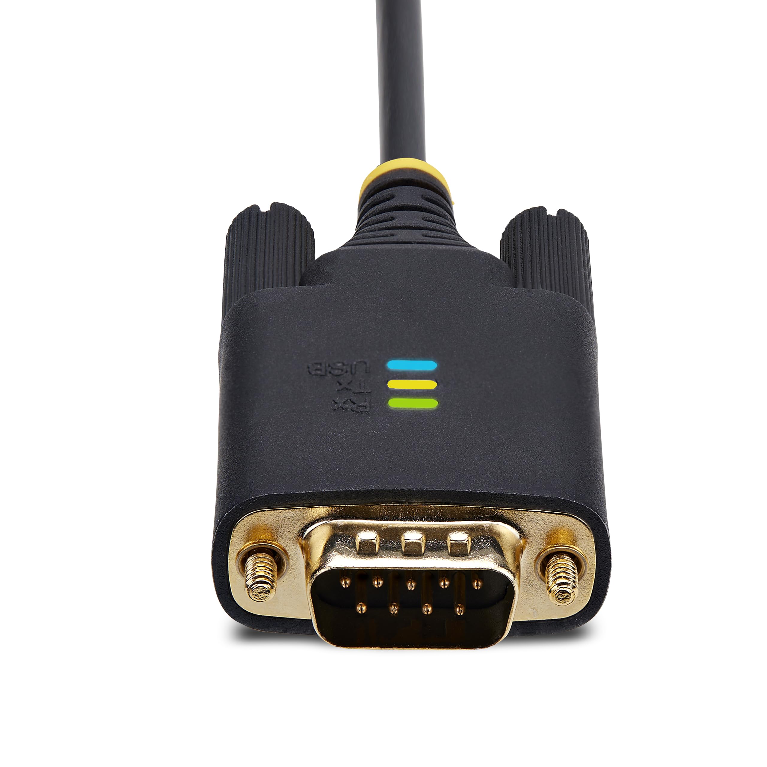 StarTech.com 3ft (1m) USB to Serial Adapter Cable COM Retention FTDI USB-A to DB9 RS232 Interchangeable Screws Copper
