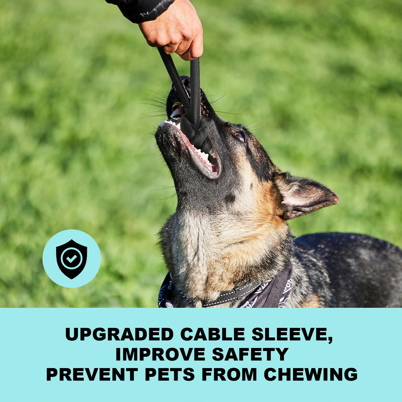 Agptek Cable Sleeve Cover, 10Ft   4/5 Inch Dog Cat Cord Protector Management, Protect Cables From Pets Chewing, For Home Desk Au