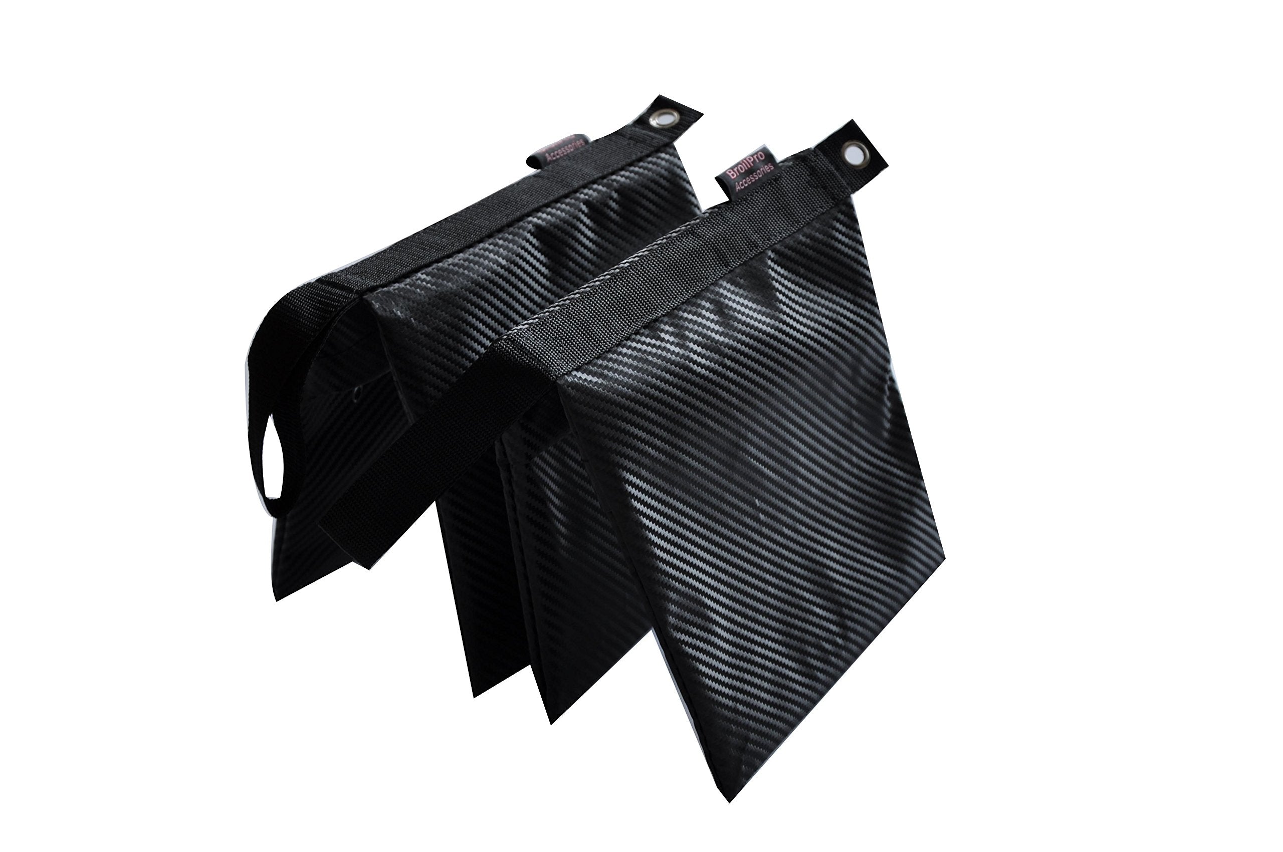 Broilpro Accessories Sandbag 2 Packs Of Heavy Duty Photographic Sandbag Black, Video Photo Studio Weight Bag For Light Stand Tri