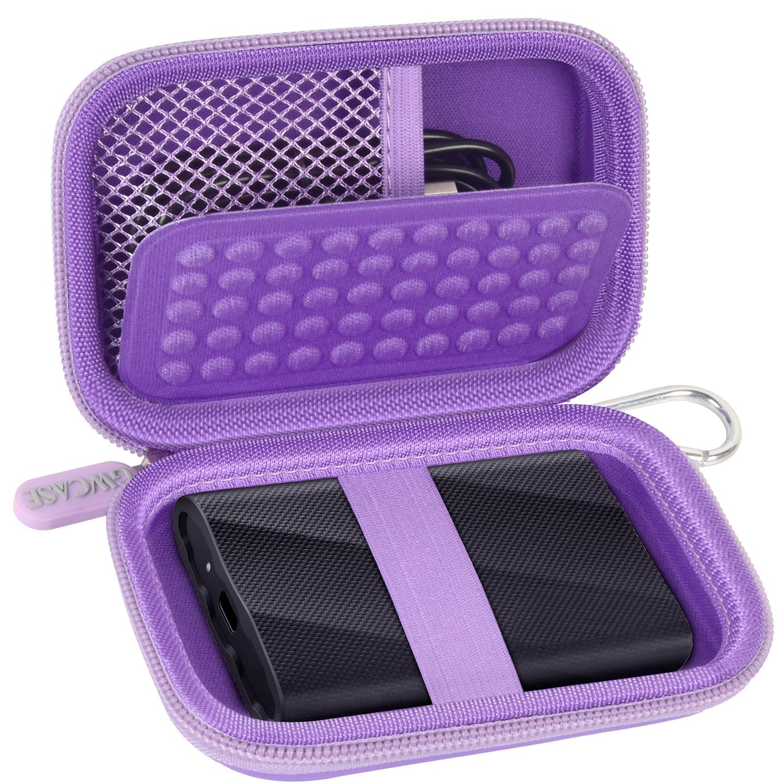 Case Compatible With Samsung T9/ T7/ T7 Shield Portable Ssd 1Tb 2Tb 4Tb External Hard Drive, Storage Travel Carrying Holder Orga