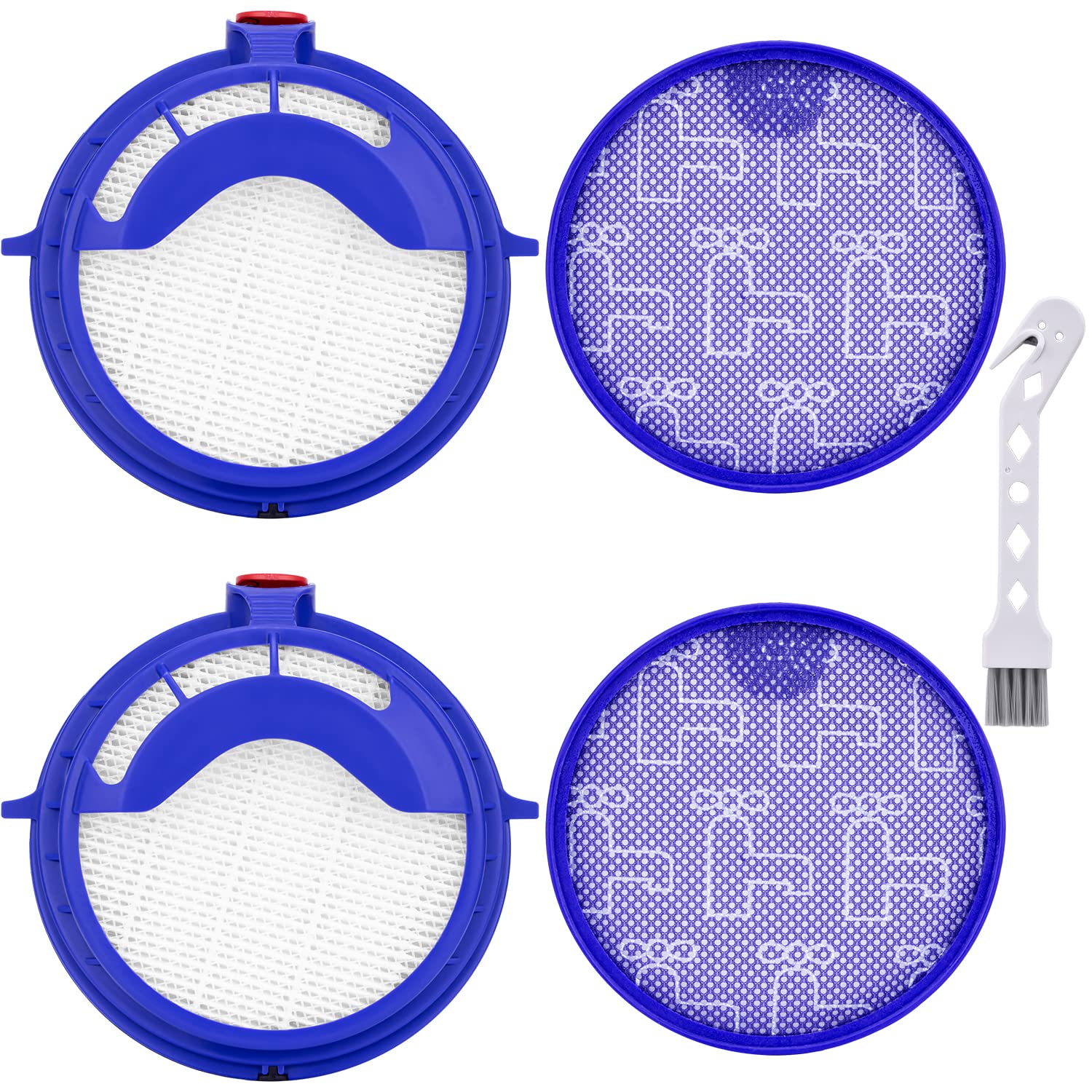 Anewise 2 Combo Pack Filter Kits For Dyson Dc25 Vacuum Ball Filter Includes 2Pcs 919171 02 Washable Pre Motor Filter & 2Pcs 9161