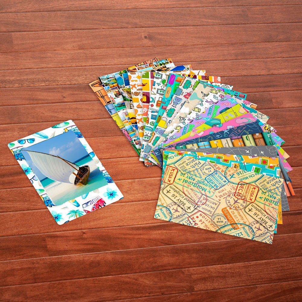 5X Fujifilm Instax Mini Instant Film (100 Exposures) + 20 Sticker Frames For Fuji Instax Prints Travel Package