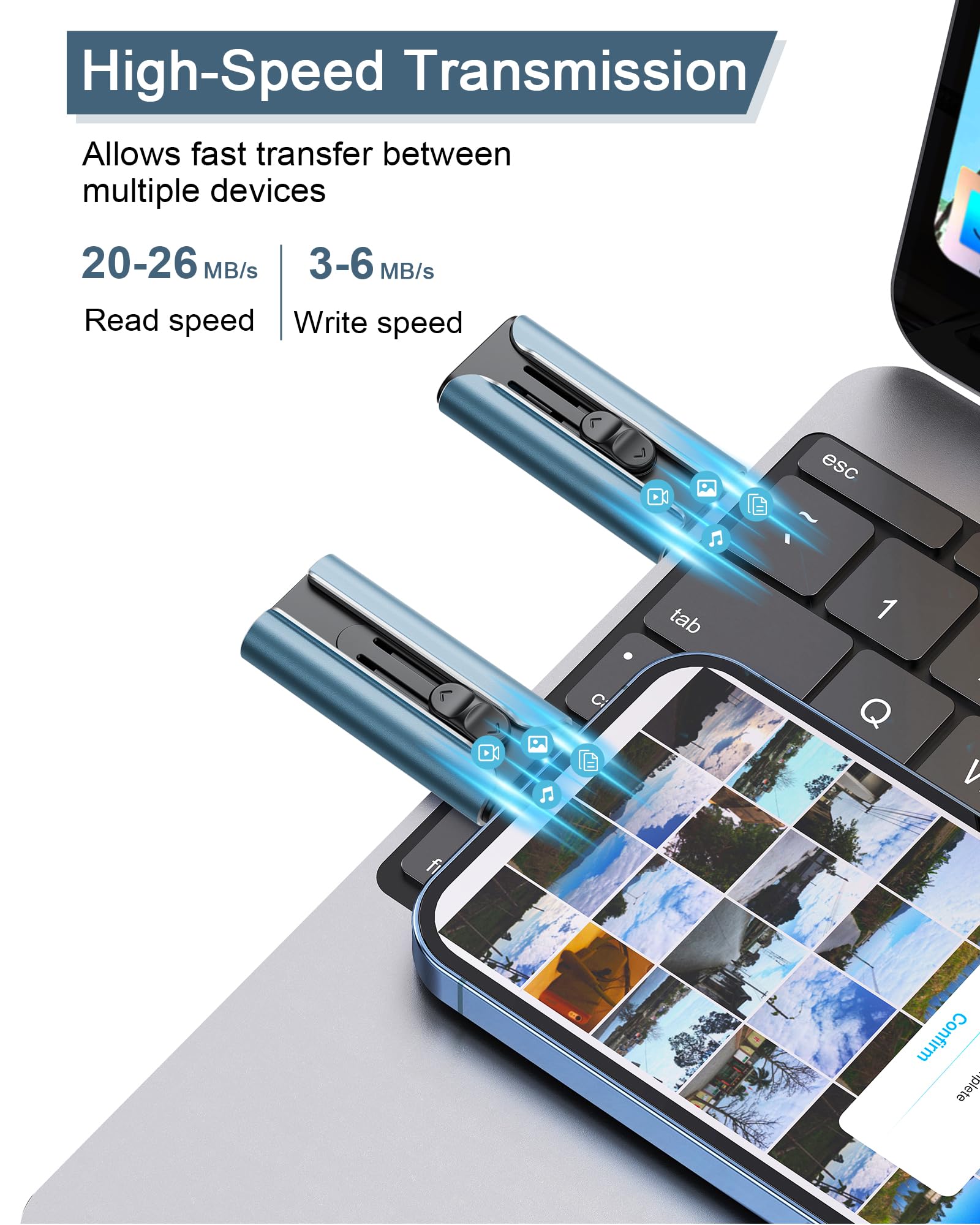 256Gb Usb Flash Drive For Phone And Pad, Photo Stick High Speed External Usb Thumb Drives Photo Storage Memory Stick For Save Mo