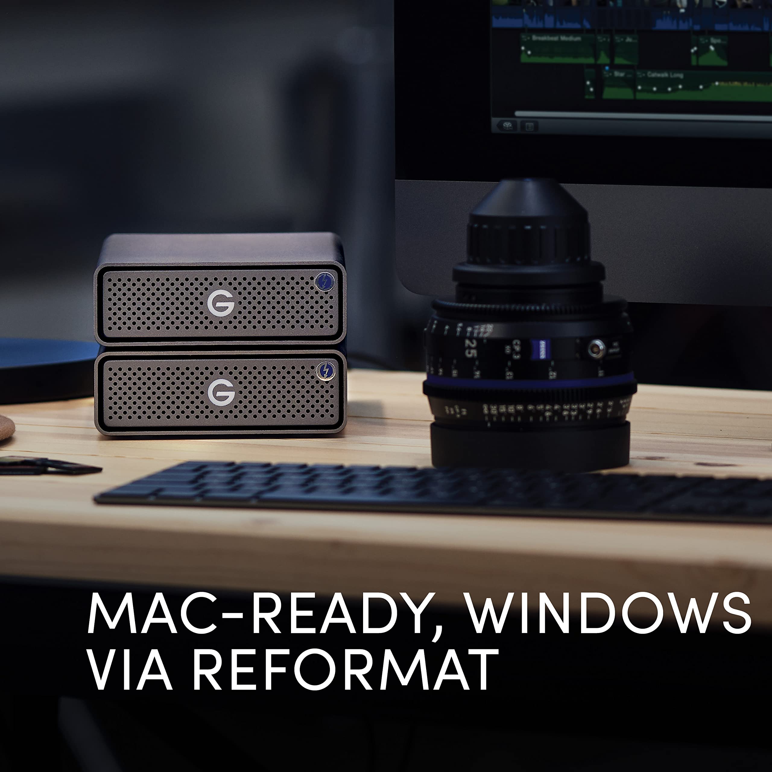 Sandisk Professional 12Tb G-Drive Pro - Enterprise-Class Desktop Hard Drive, Thunderbolt 3, Usb-C, 7200Rpm Ultrastar Drive Insid