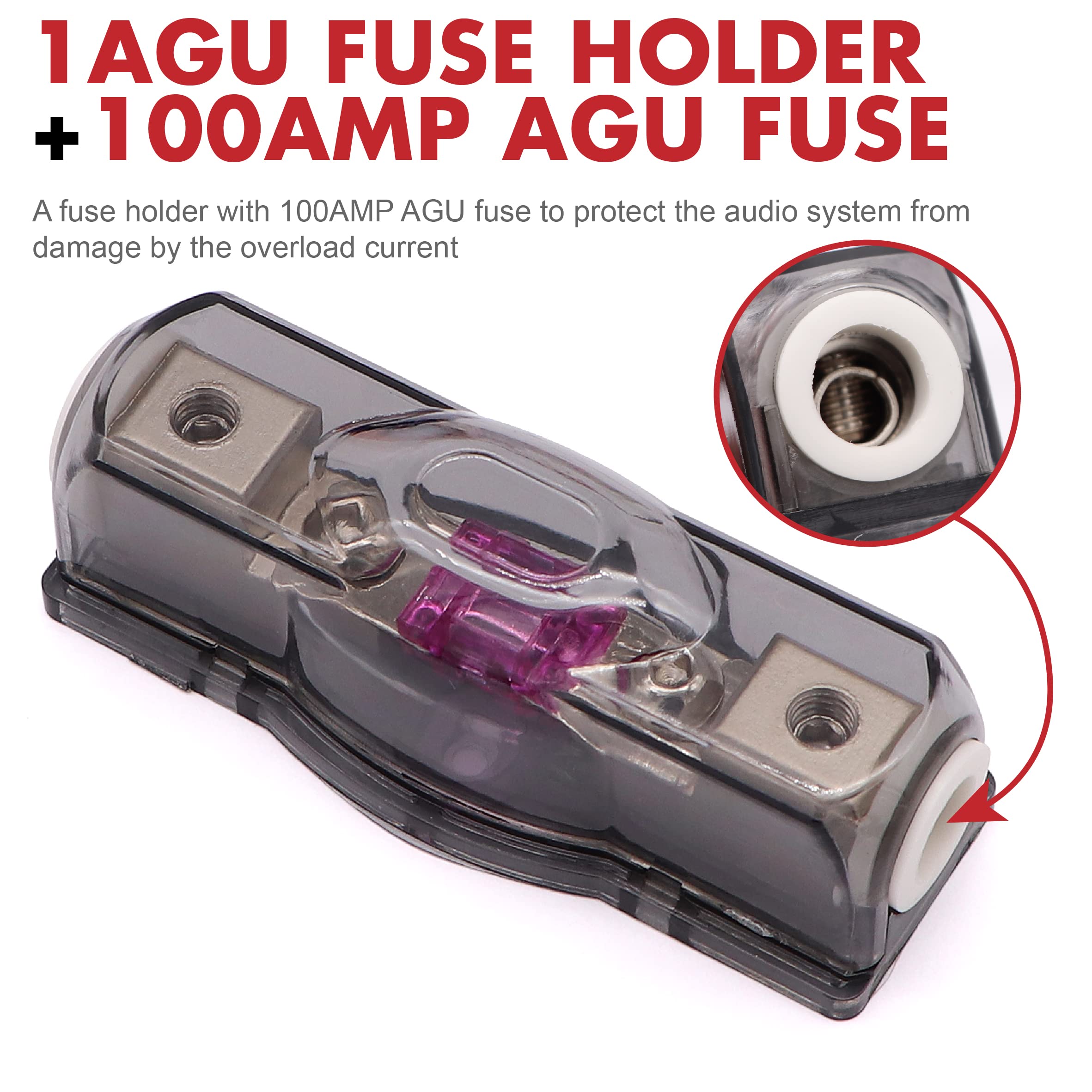 0 Gauge Car Amp Audio Wiring Kit   Welugnal A Car Amplifier Subwoofer Wiring Install Kit Helps You Make Connections And Brings P