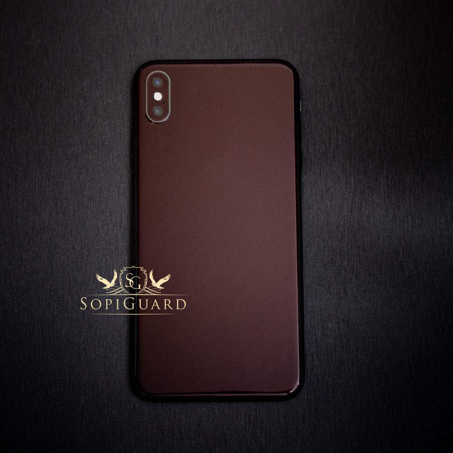 Sopiguard Sticker For Surface Duo Phone Edge To Edge Precision Vinyl Skin Wrap (Gloss Black Rose)