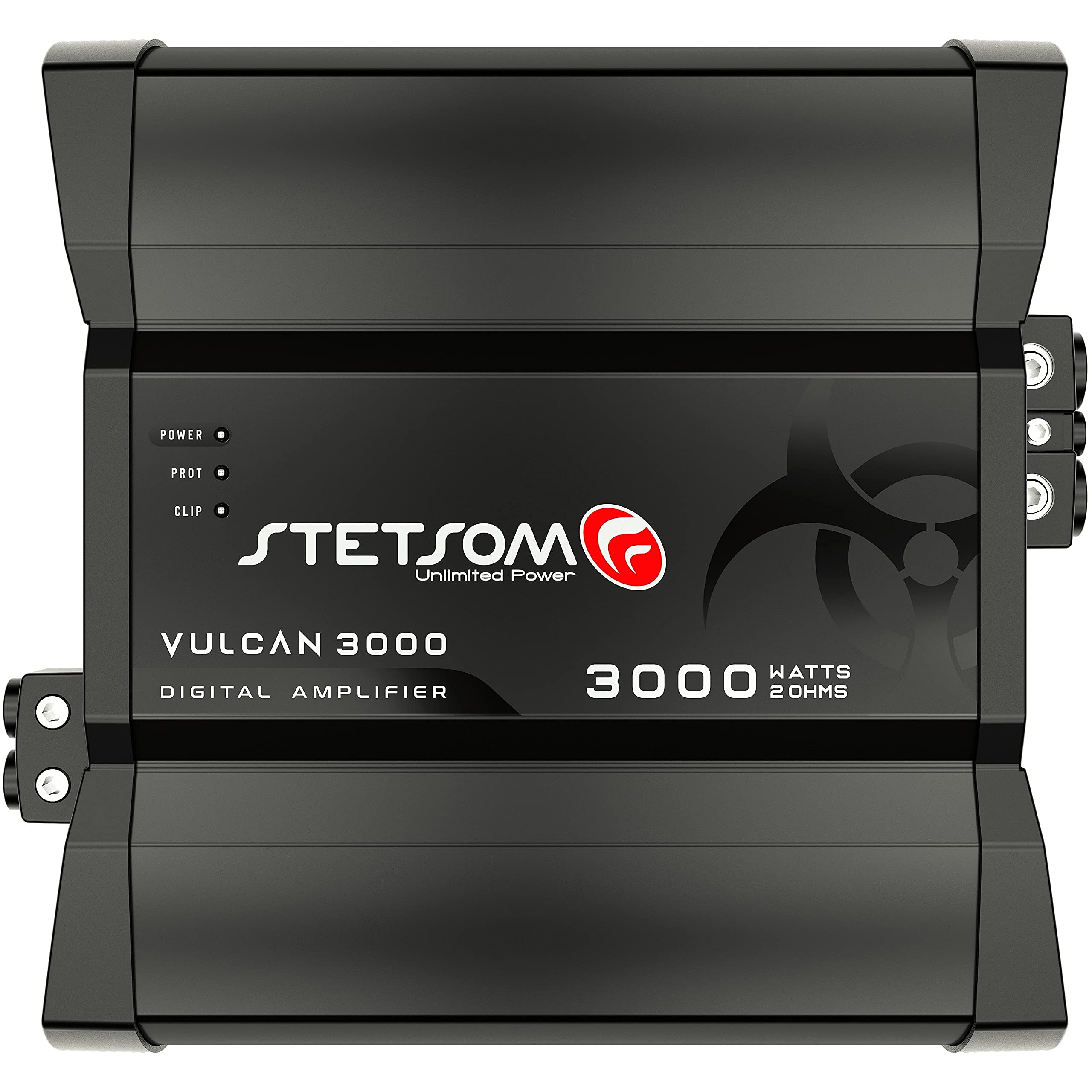 Stetsom Vulcan 3000 2 Ohms Car Amplifier, Mono Full Range 3000.1 3K Watts Rms, 2O Stable Car Audio, Hd Sound Quality, Crossover