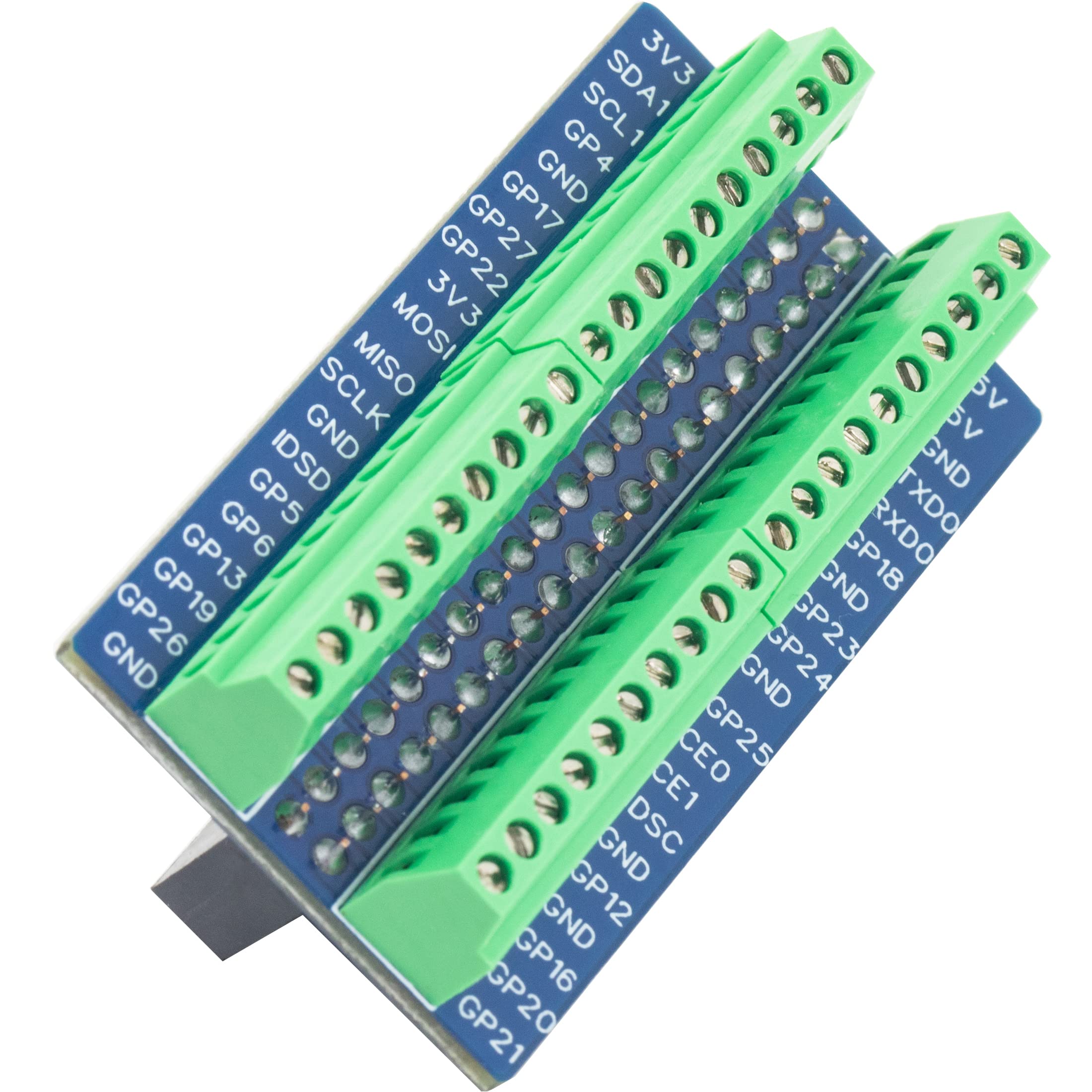 For Rpi Pi Io Gpio Terminal Blocks Breakout Board 40Pin 2.54Mm / 0.1'' Mini Terminal Expansion Board For Raspberry Pi 5 4B 3B+ 3