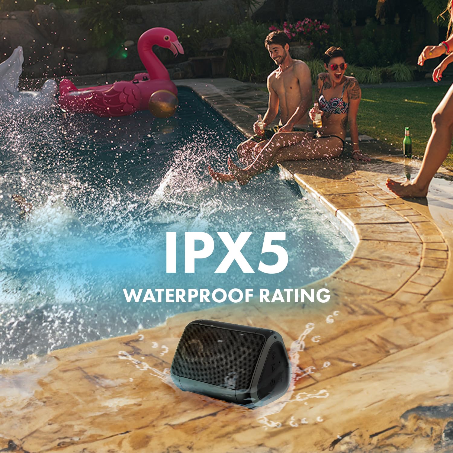 Cambridge Soundworks Oontz Solo Bluetooth Portable Speaker, 5 Watts Mini Speaker, Up To 100 Unobstructed Feet Wireless Range, 10Hrs Playtime, Ipx5 Waterproof Bluetooth Speaker (Black)