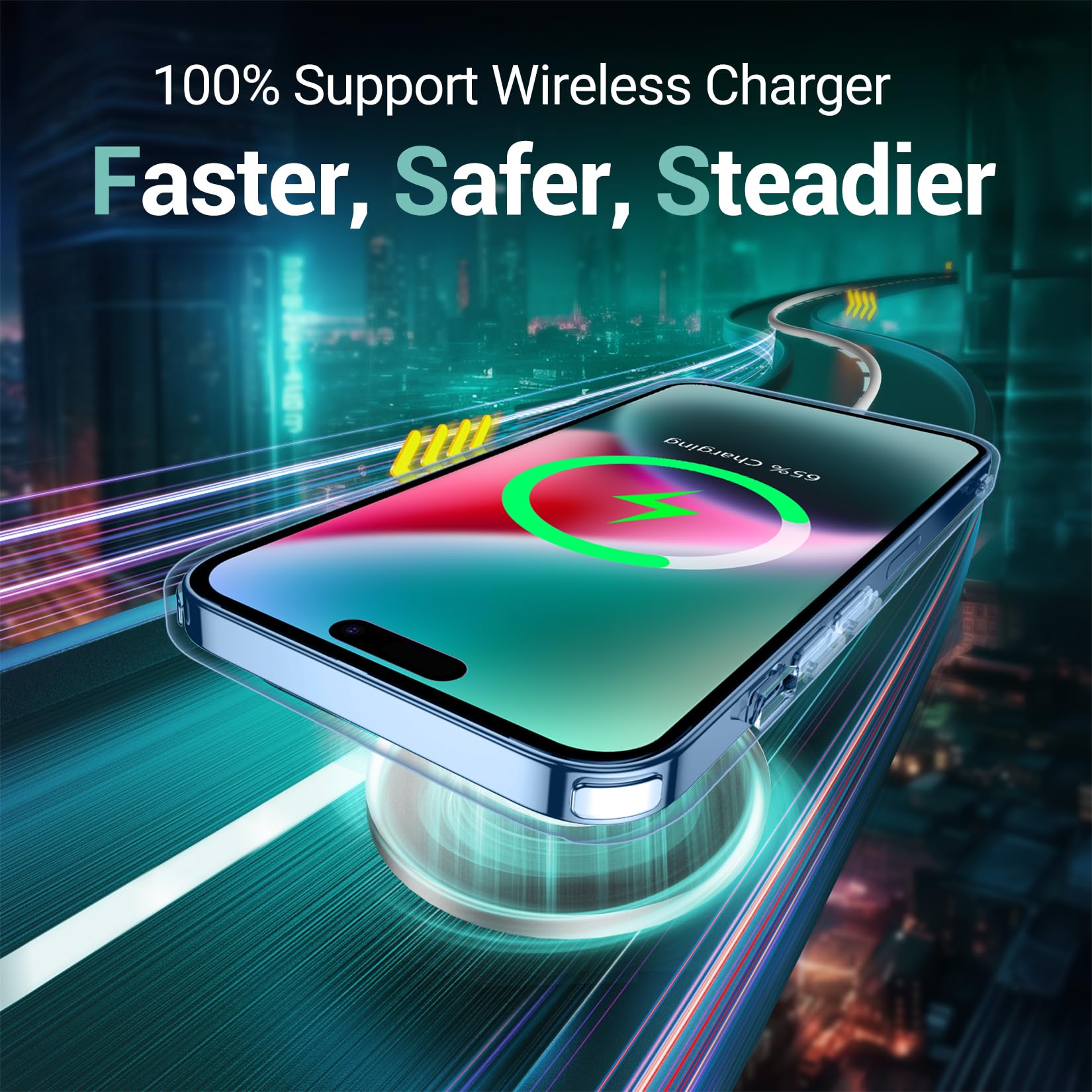 Temdan Compatible With Iphone 15 Plus Case 6.7Inch Crystal Clear,[Non Yellowing] [Ultra Slim][Military Grade Drop Protection] Sh