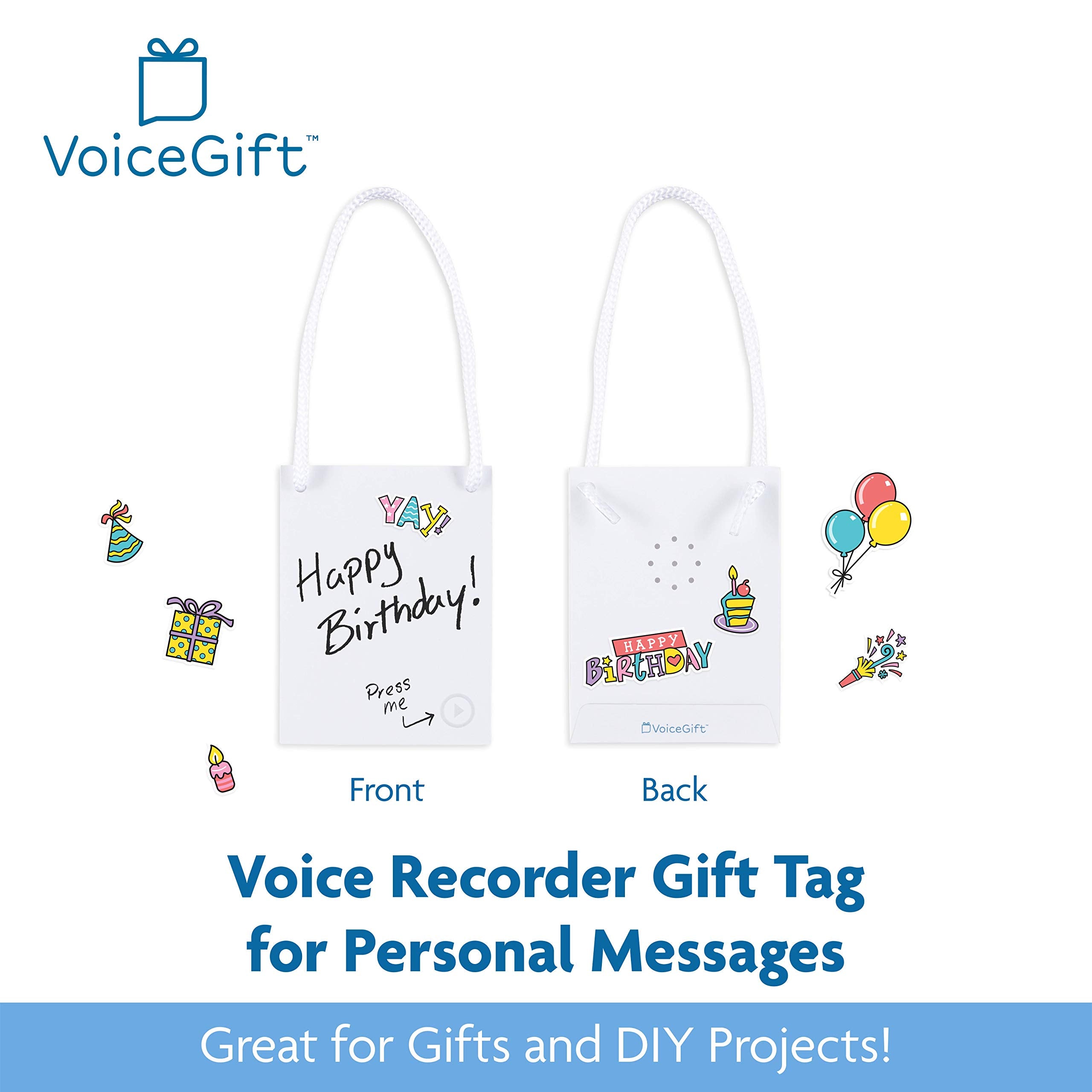 60 Second Voicegift Voice Recorder Gift Tag For Personal Messages   Diy Gift Personalization (1 Pack)