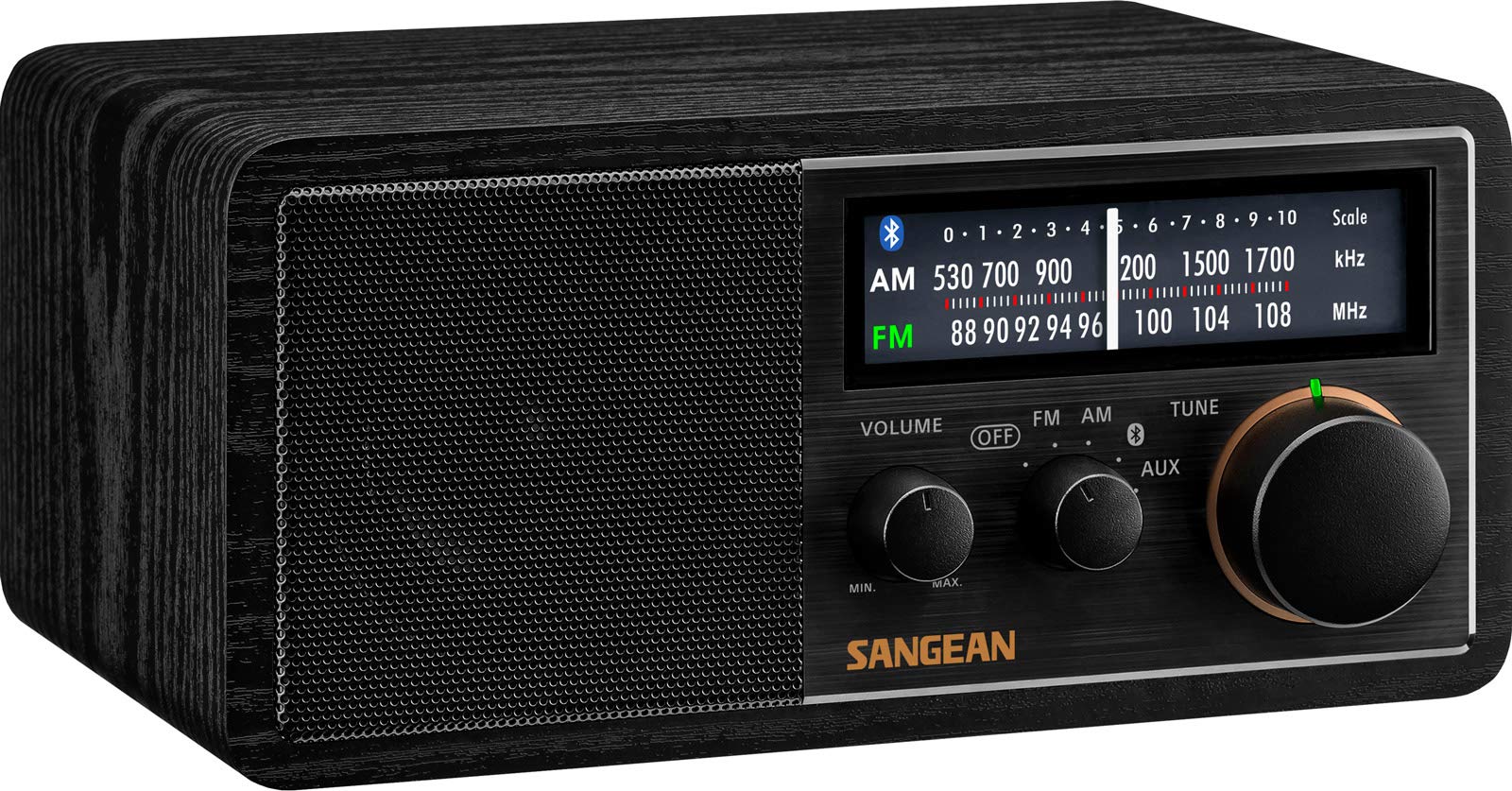 Sangean Sg 118 Retro Am/Fm Bluetooth Wooden Cabinet Radio