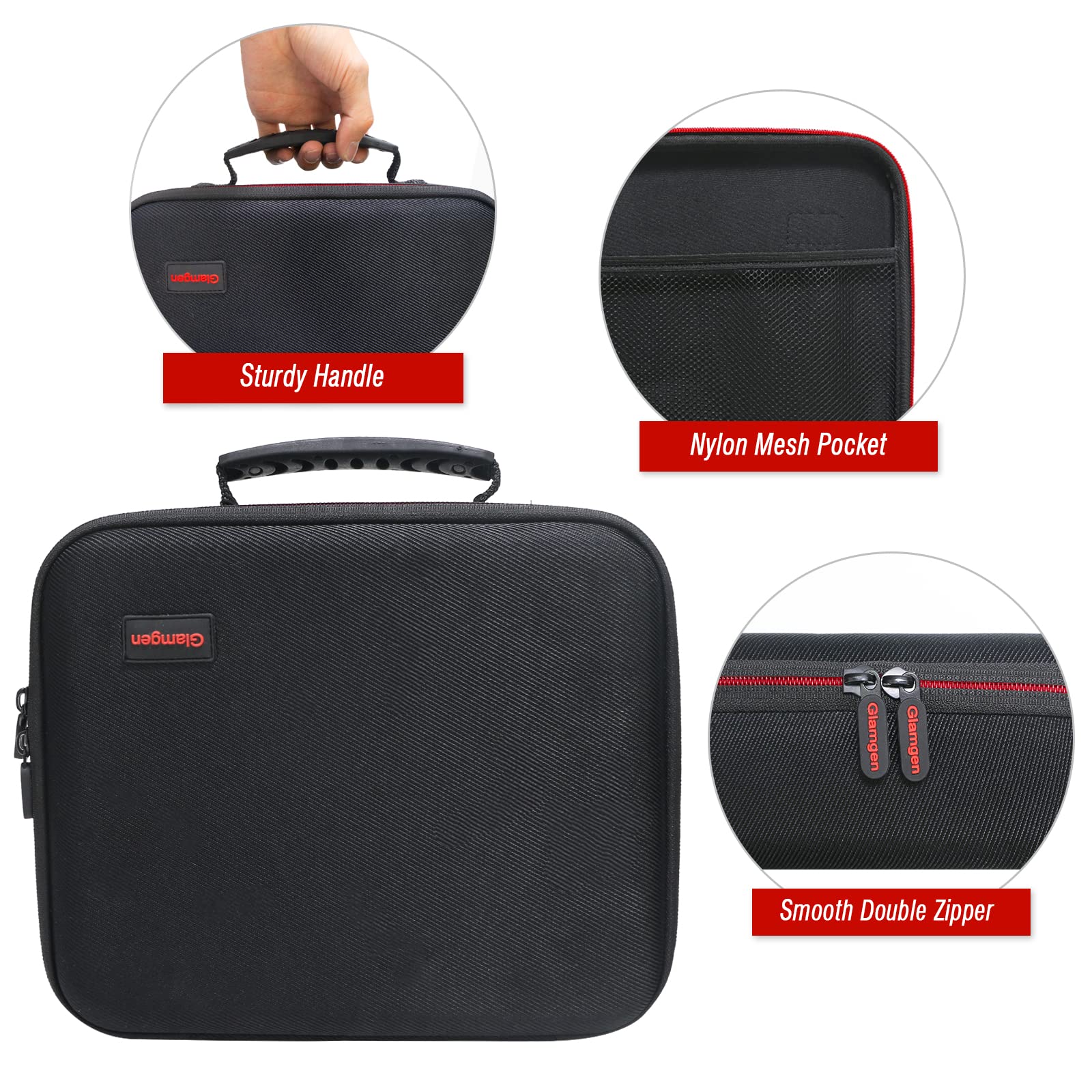 Glamgen Battery Organizer/Battery Case Organizerwith Tester (Bt168), Battery Storage Case Holds 126 Batteries Various Sizes Aaa