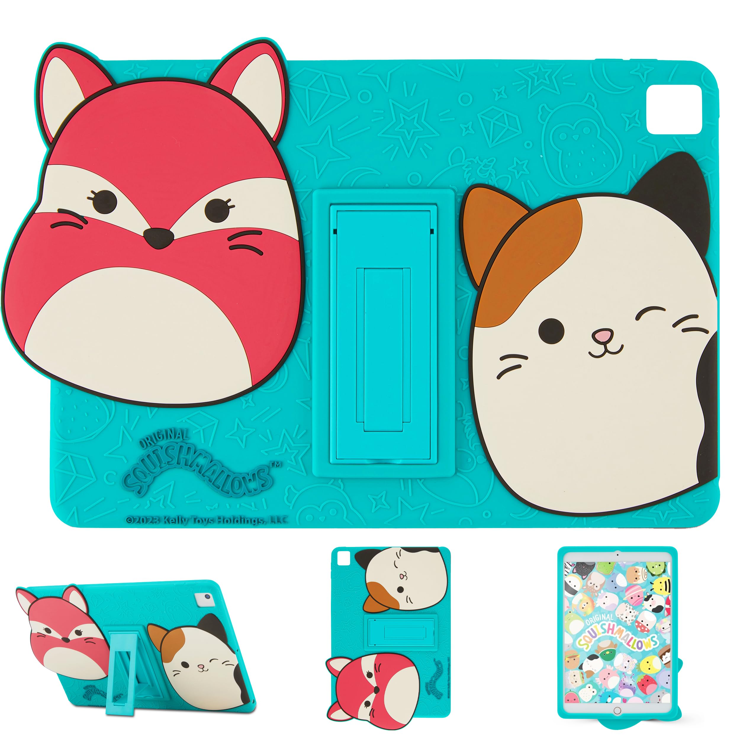 Komar Kids Squishmallow Kids Tablet Cover For 9Th, 8Th & 7Th Generation Cases For Ipad, 2021/2020/2019, Case With Stand, Shockpr