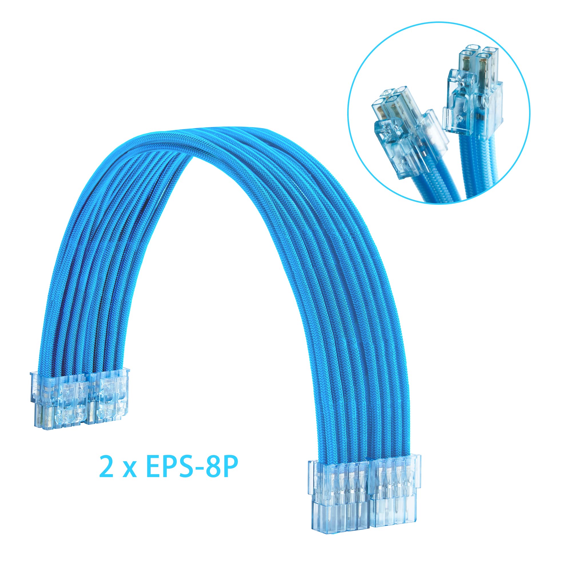 Formulamod Sleeve Extension Power Supply Cable Kit 18Awg Atx 24P+ (2) Eps 8 P+ (3) Pci E8 P With Combs For Psu To Motherboard/Gp